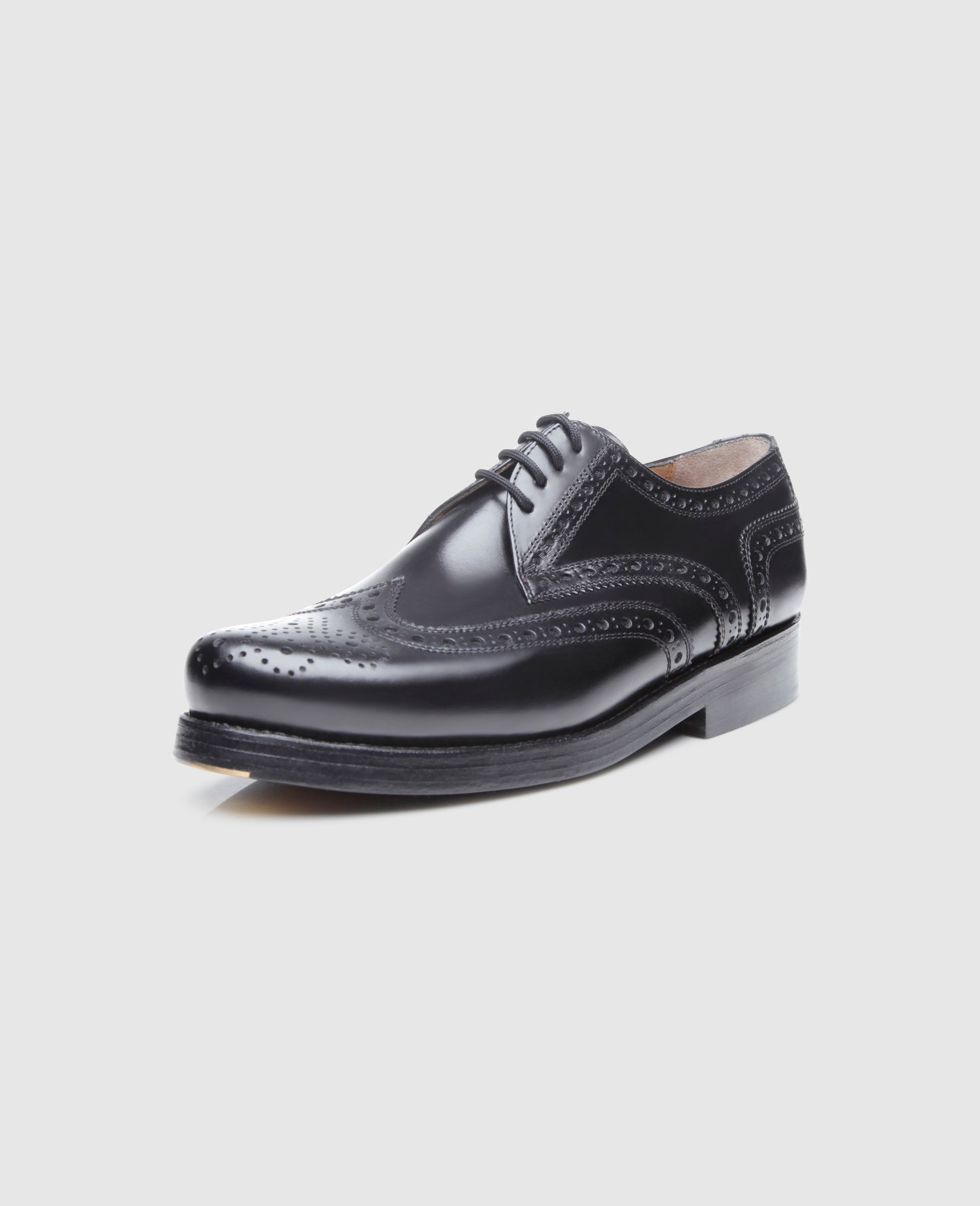 Heinrich Dinkelacker Herren Klassiker Rio Full-Brogue Schwarz