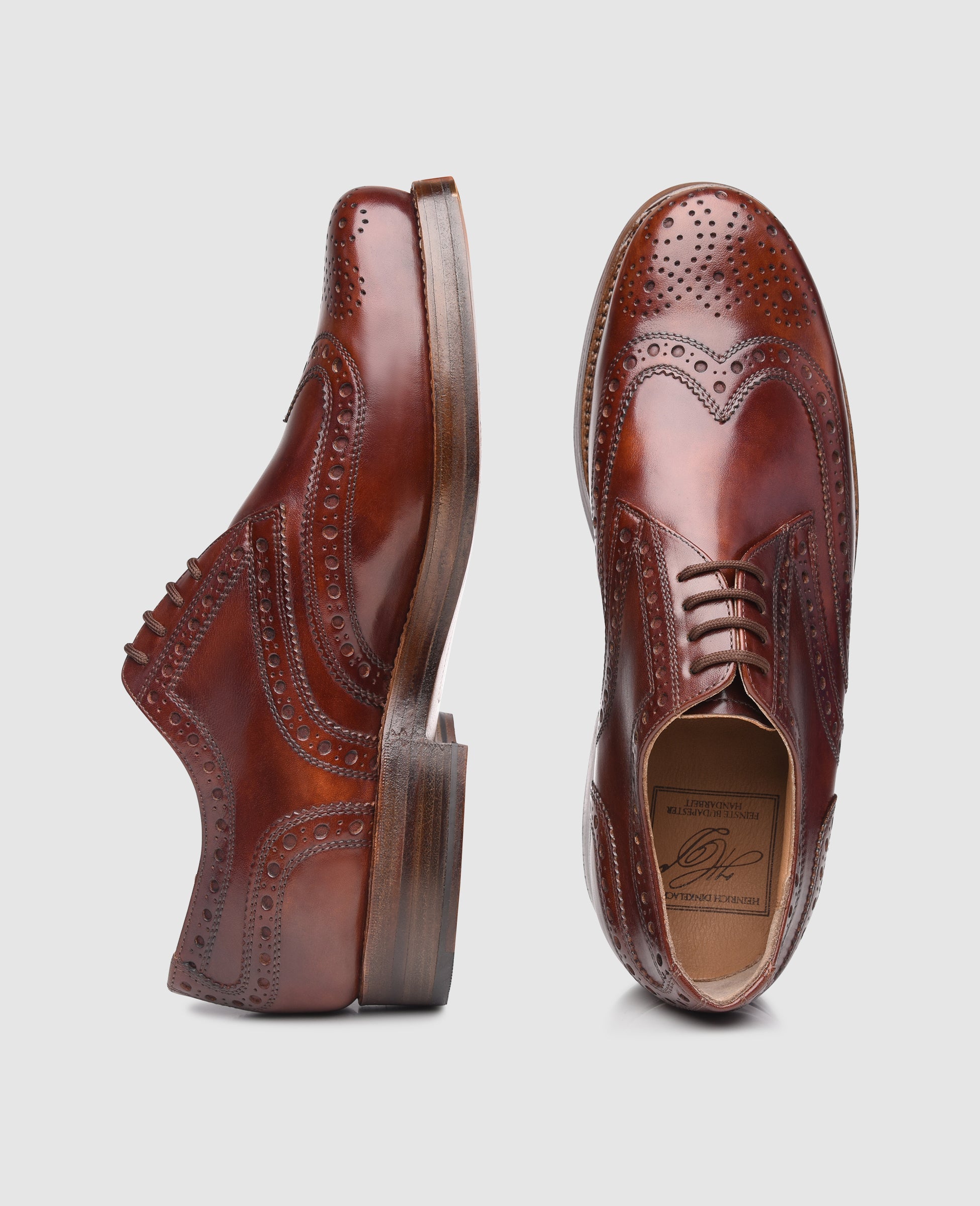 Heinrich Dinkelacker Men's Rio Full Brogue TC - Whiskey