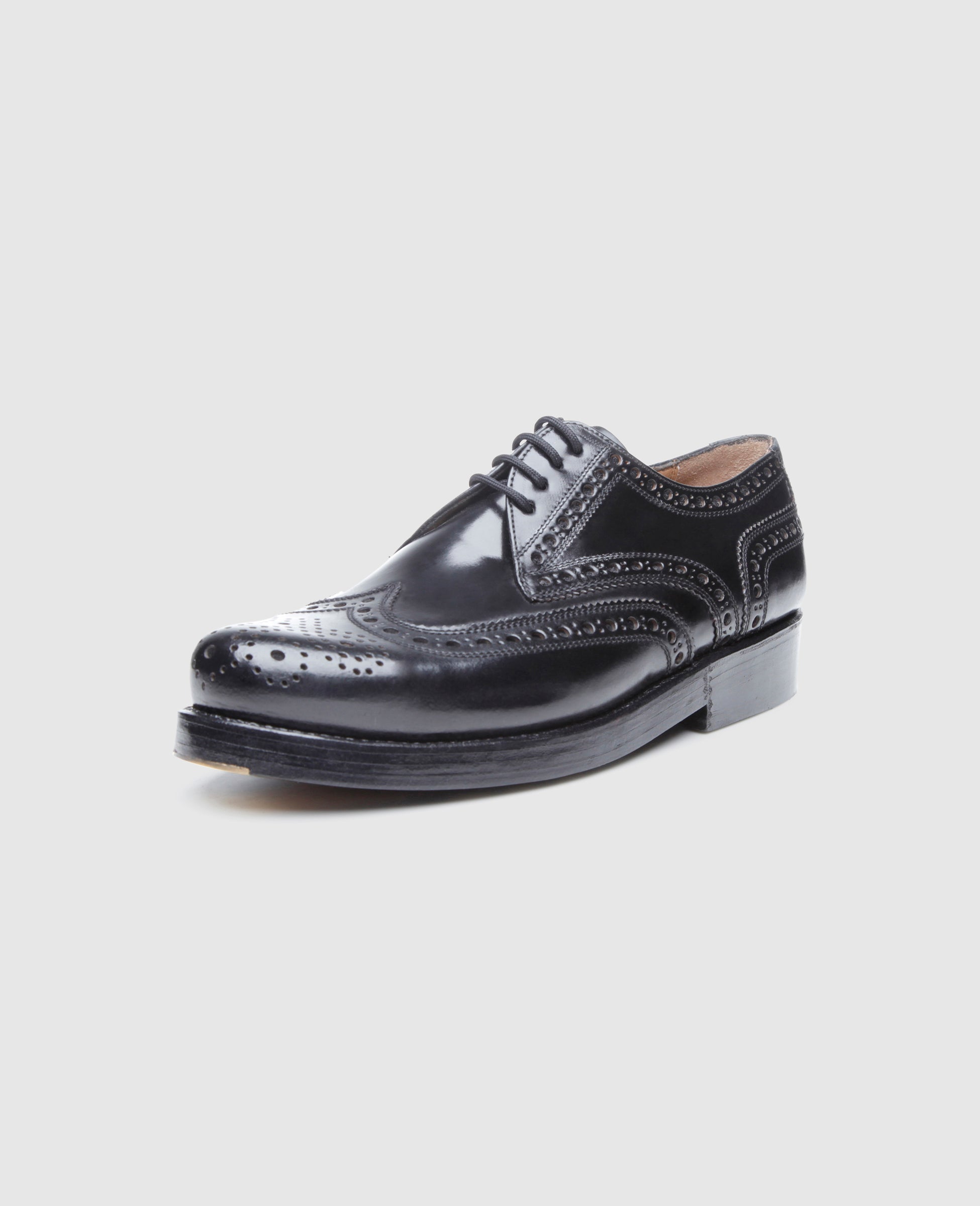 Heinrich Dinkelacker Herren Klassiker Rio Full-Brogue Schwarz