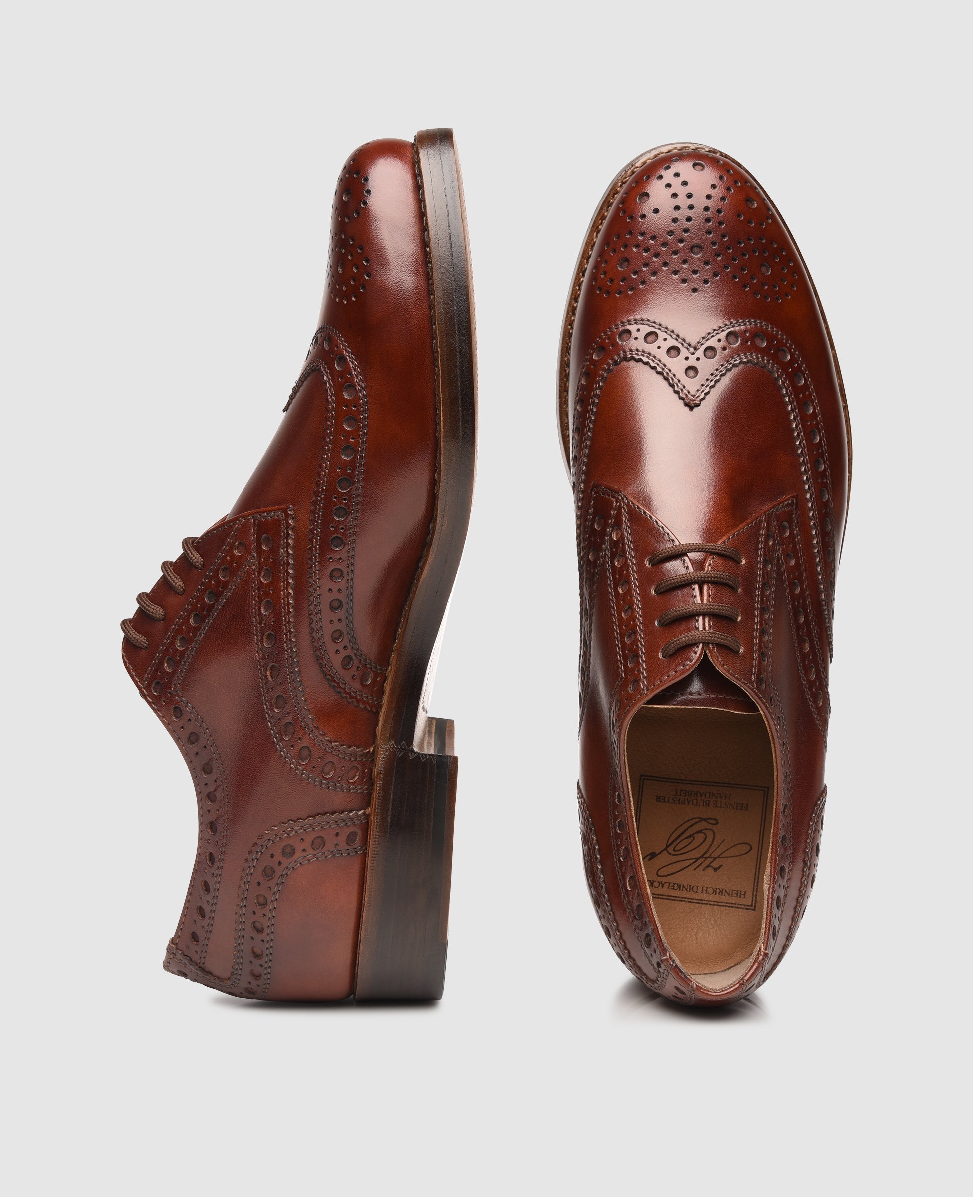 Heinrich Dinkelacker Men's Zürich Full-Brogue TC - Whiskey