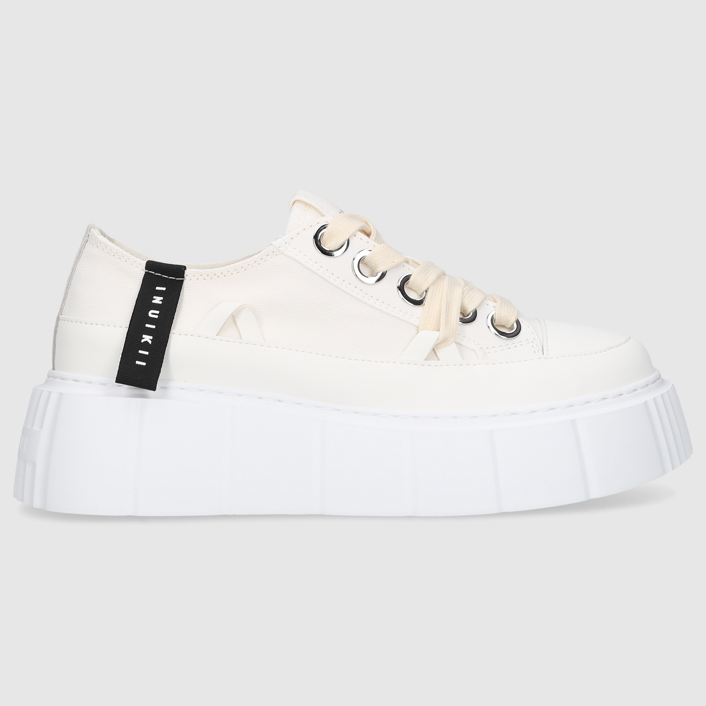 Inuikii Damen Sneaker MATILDA CANVAS LOW White