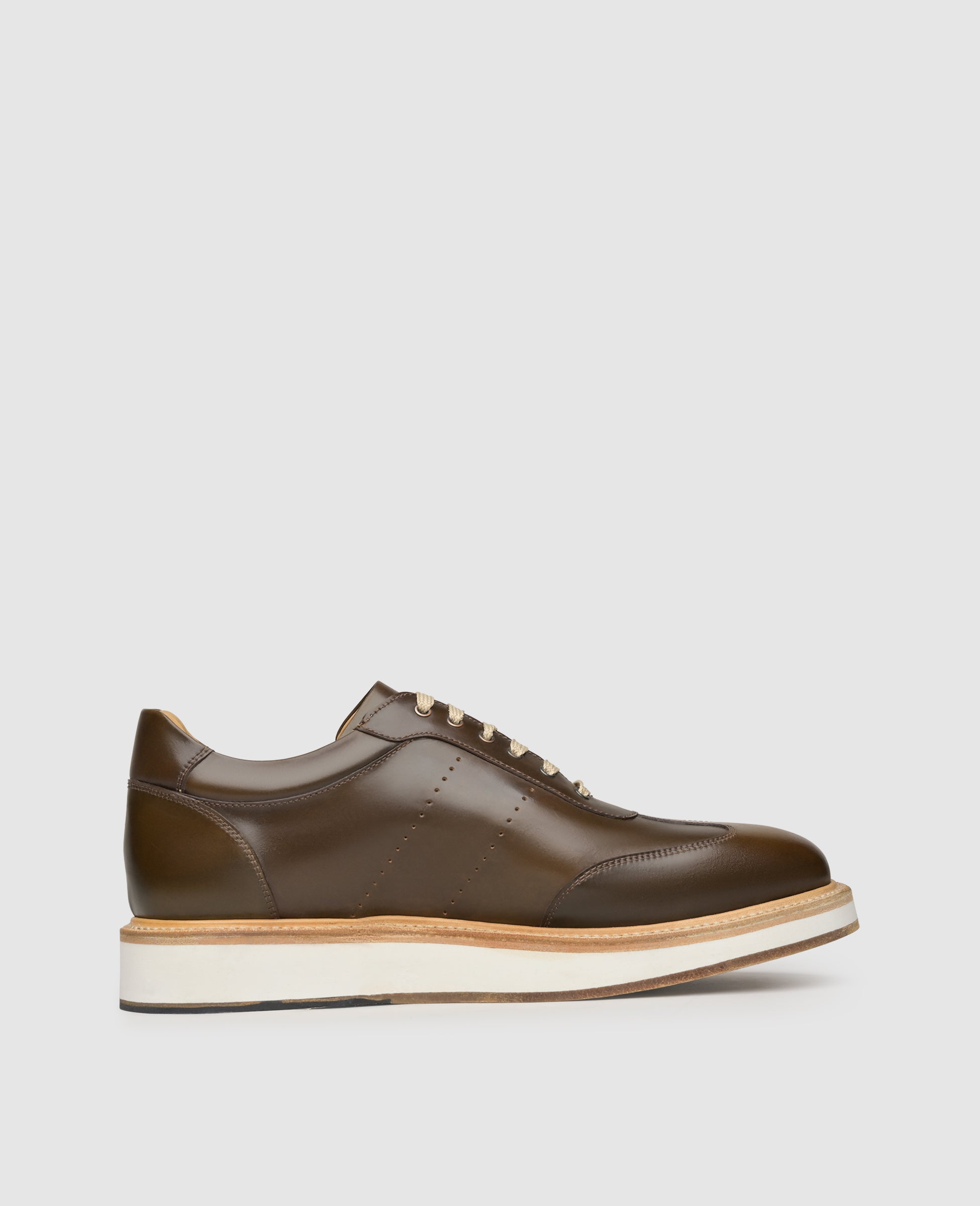 Heinrich Dinkelacker Herren London Sneaker C - Dark Cognac