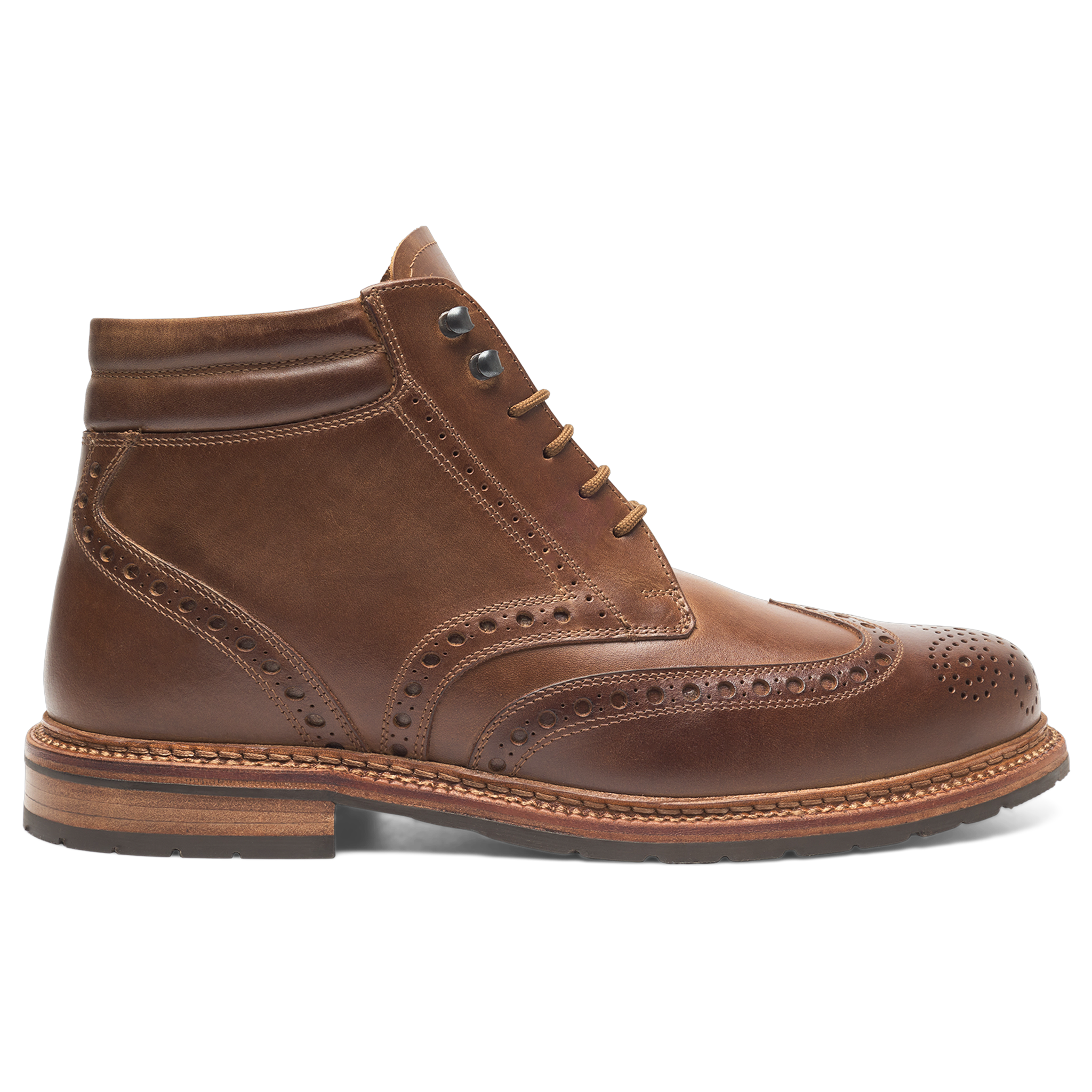 Heinrich Dinkelacker Herren Buda Full Brogue H - Caramel