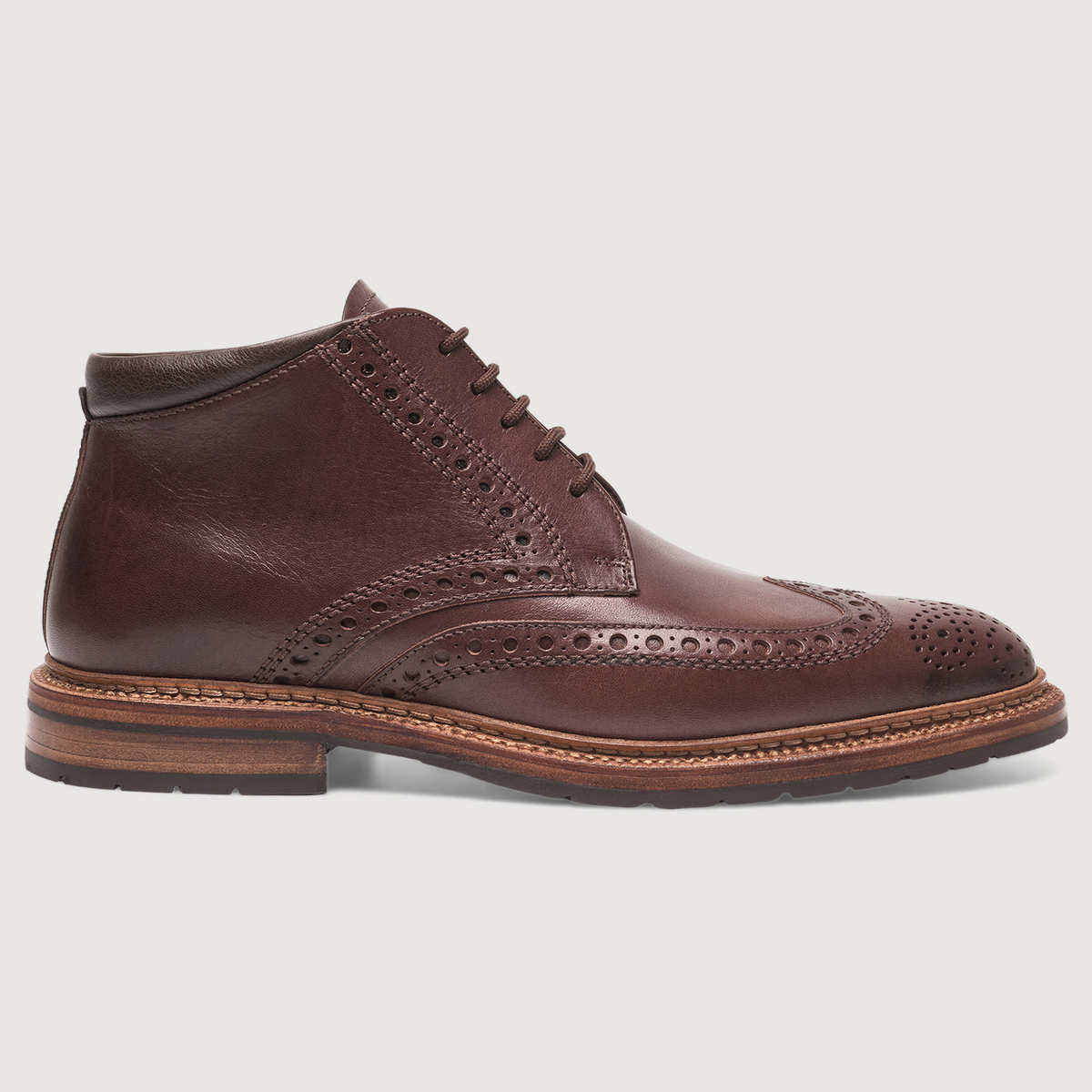 Heinrich Dinkelacker Herren Stiefeletten Luzern Full Brogue BC - Dunkelbraun