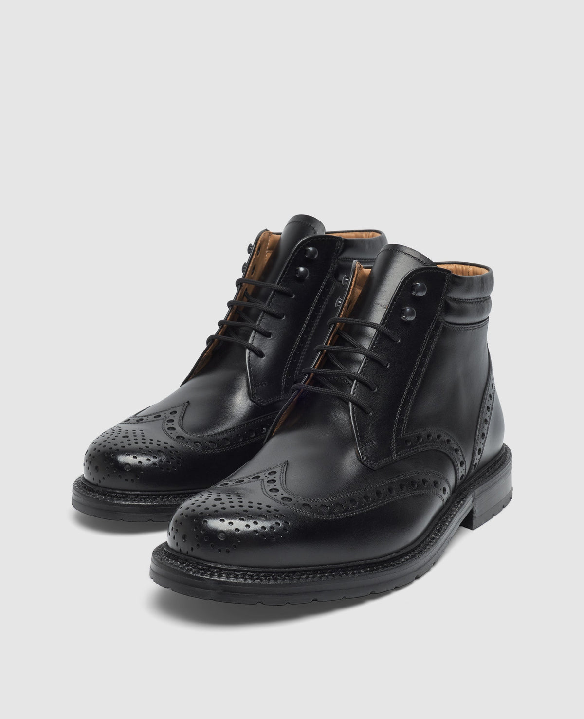 Heinrich Dinkelacker Herren Boot Janosh K Full-Brogue Schwarz