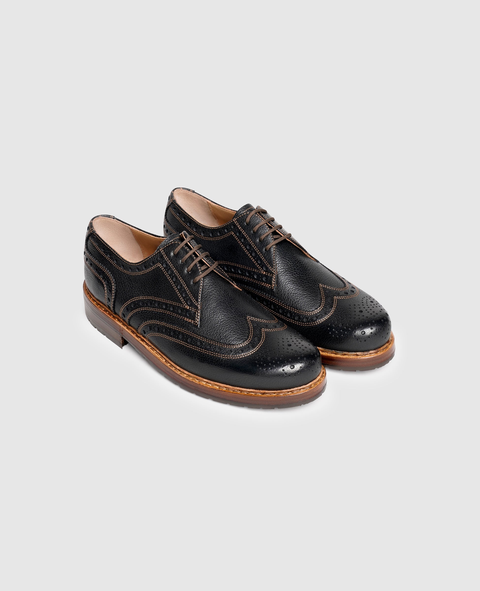 Heinrich Dinkelacker Men's Rio Full-Brogue W - Black