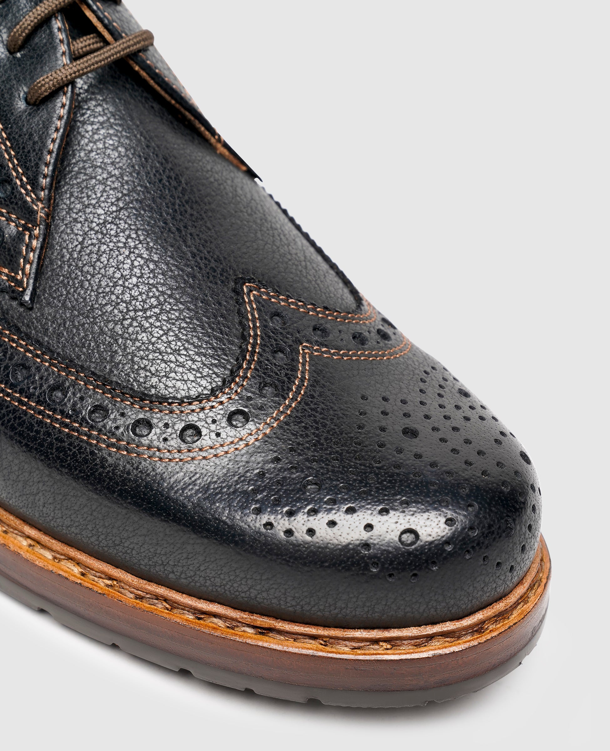 Heinrich Dinkelacker Men's Rio Full-Brogue W - Black