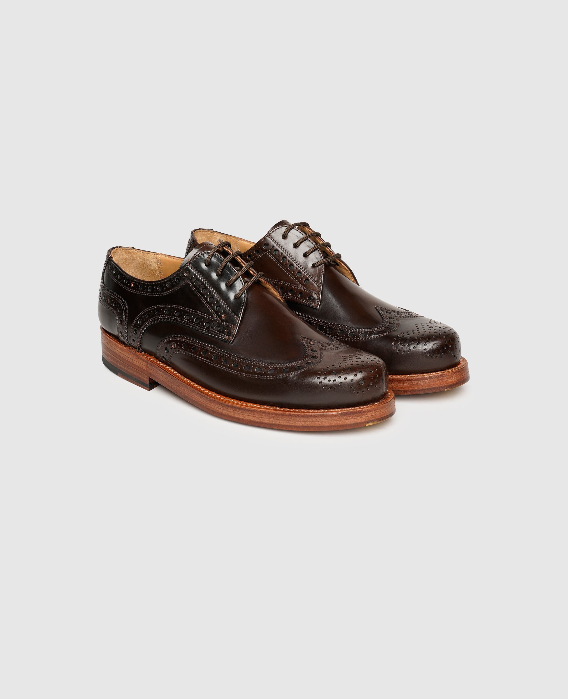 Heinrich Dinkelacker Men's Rio Full-Brogue C - Dark Cognac
