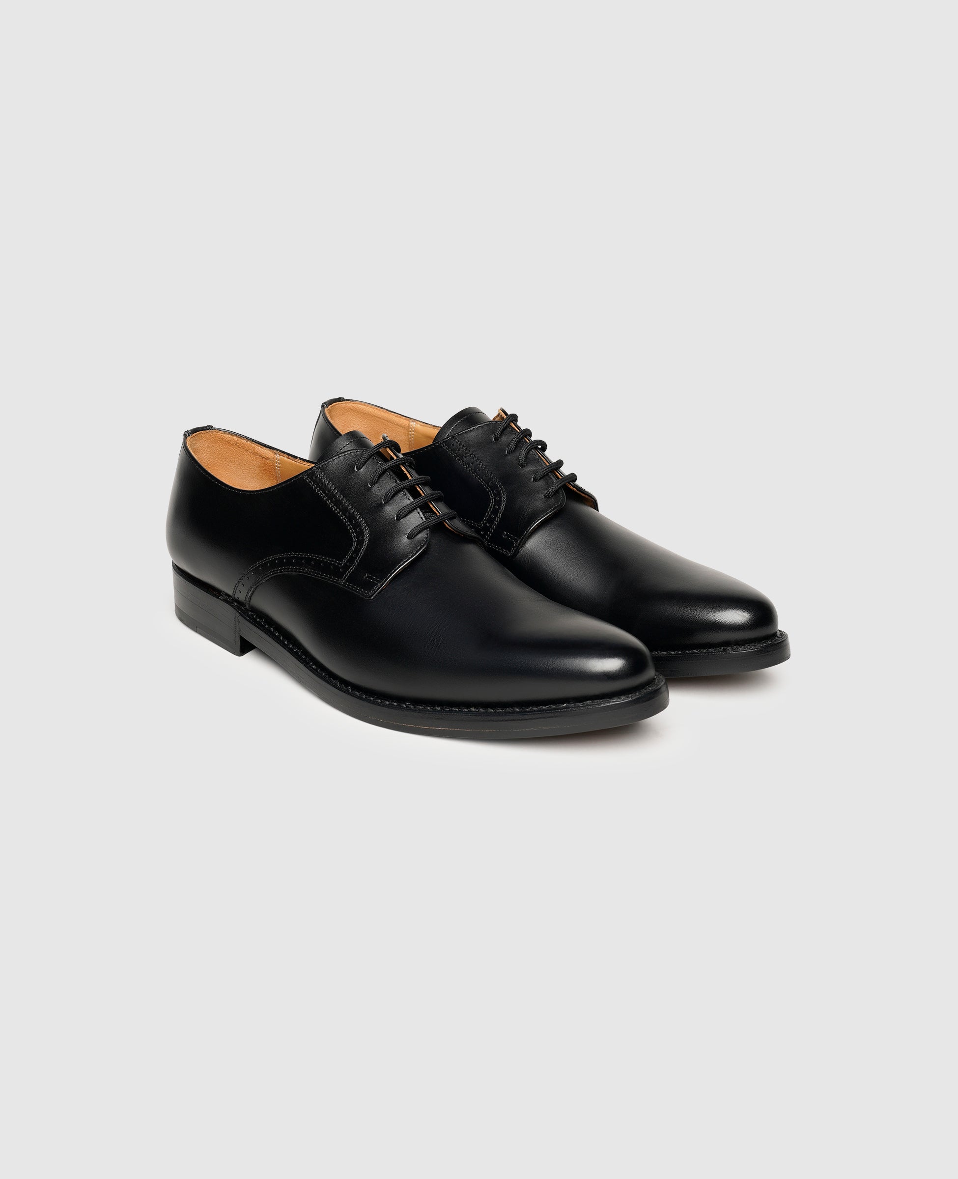Heinrich Dinkelacker Herren Businessschuhe Milano Plain BC - Schwarz