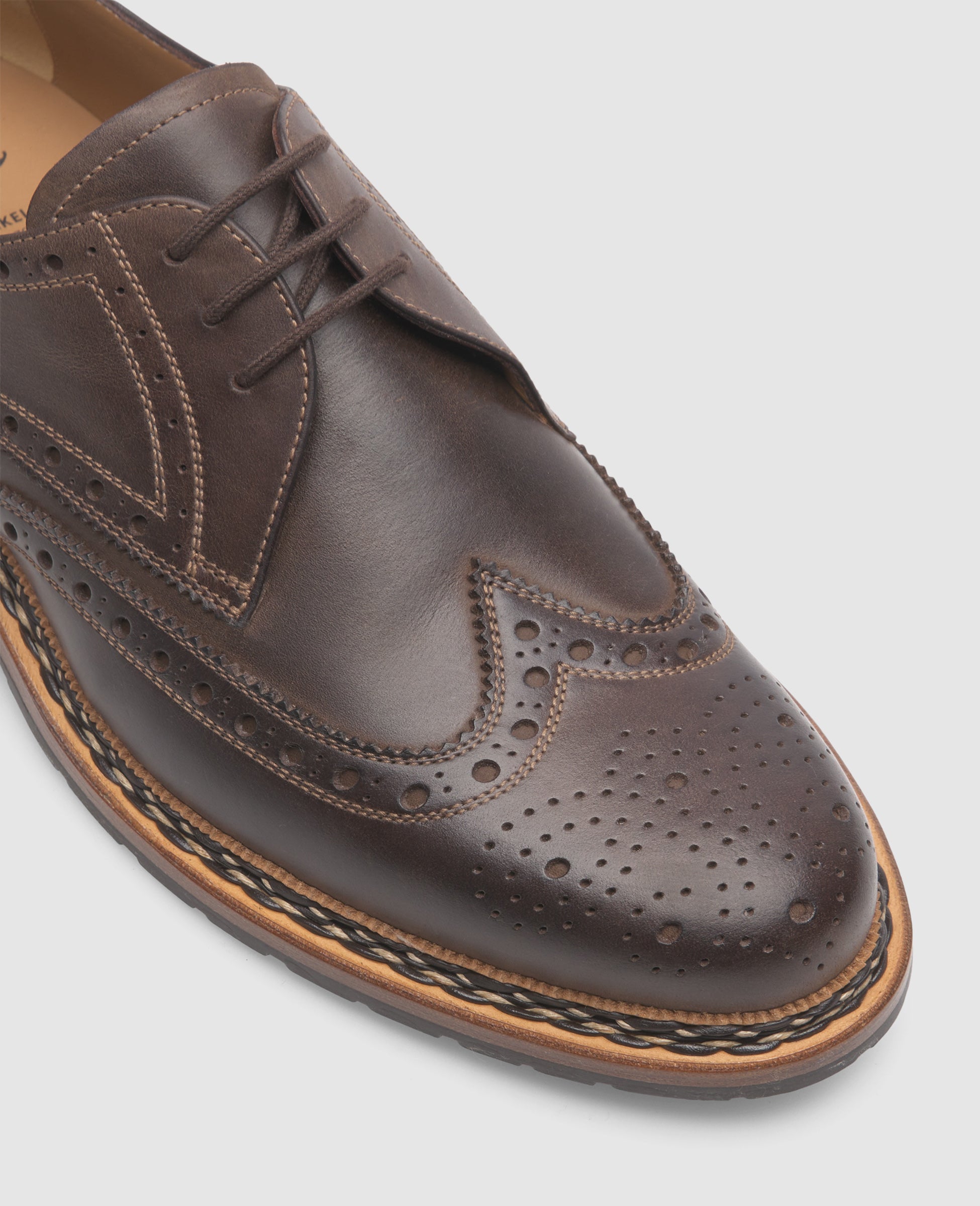 Heinrich Dinkelacker Herren Buda Full-Brogue H - Mocca