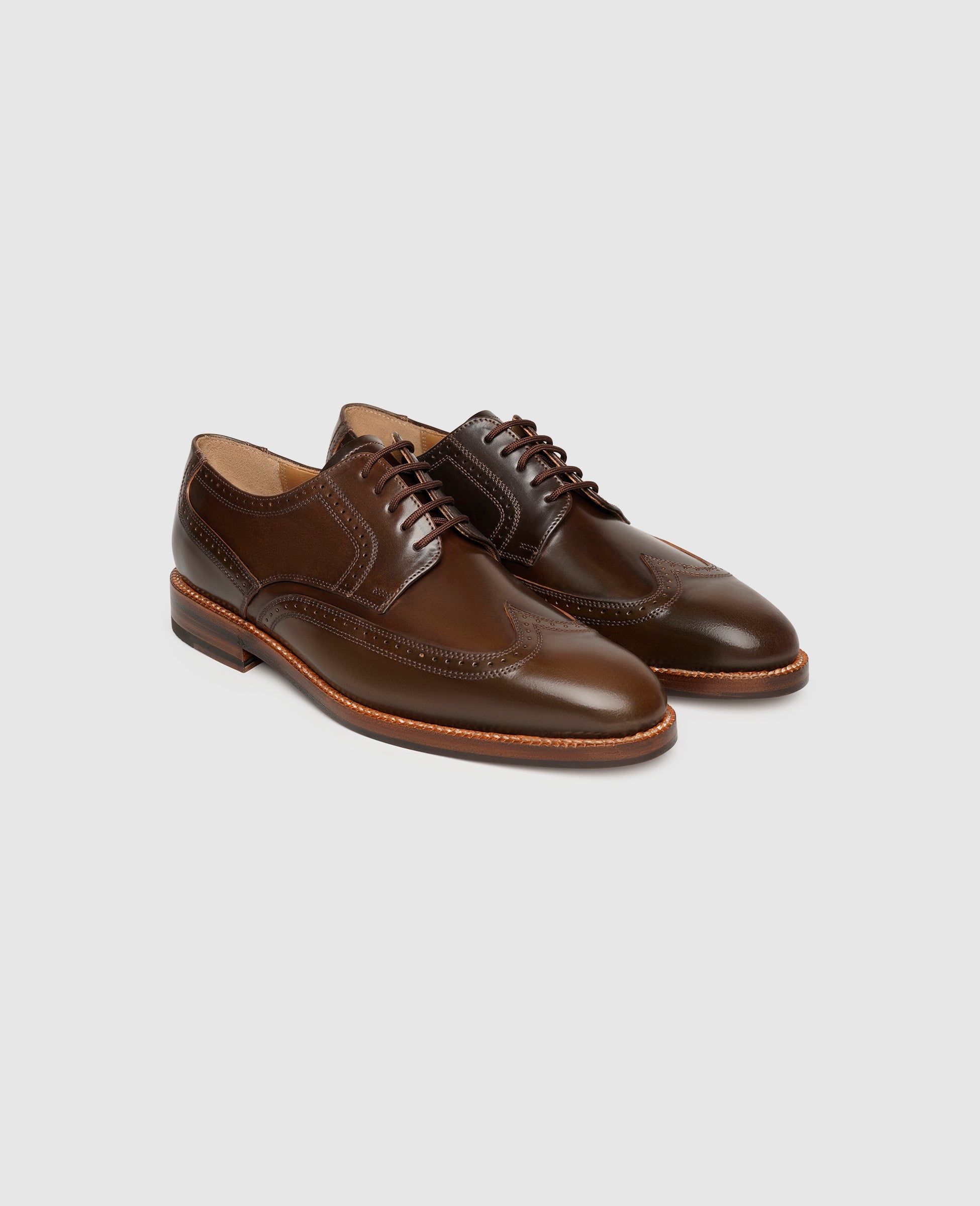 Heinrich Dinkelacker Herren Businessschuhe Luzern Full-Brogue C - Dark Cognac