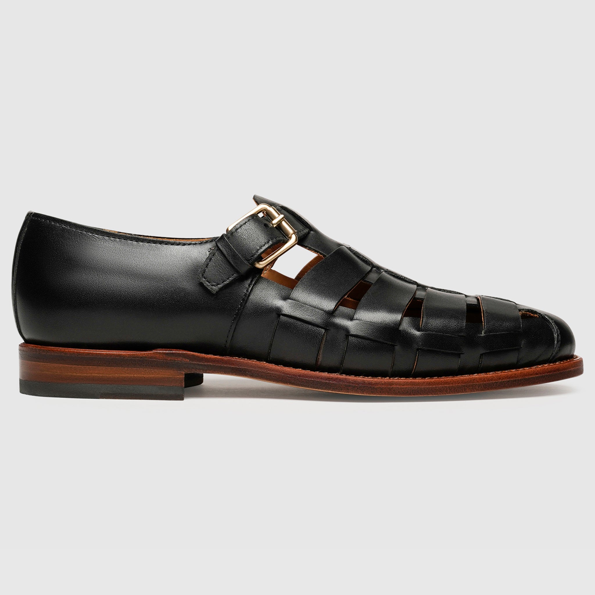 Heinrich Dinkelacker Men's London Sandal FN - Black