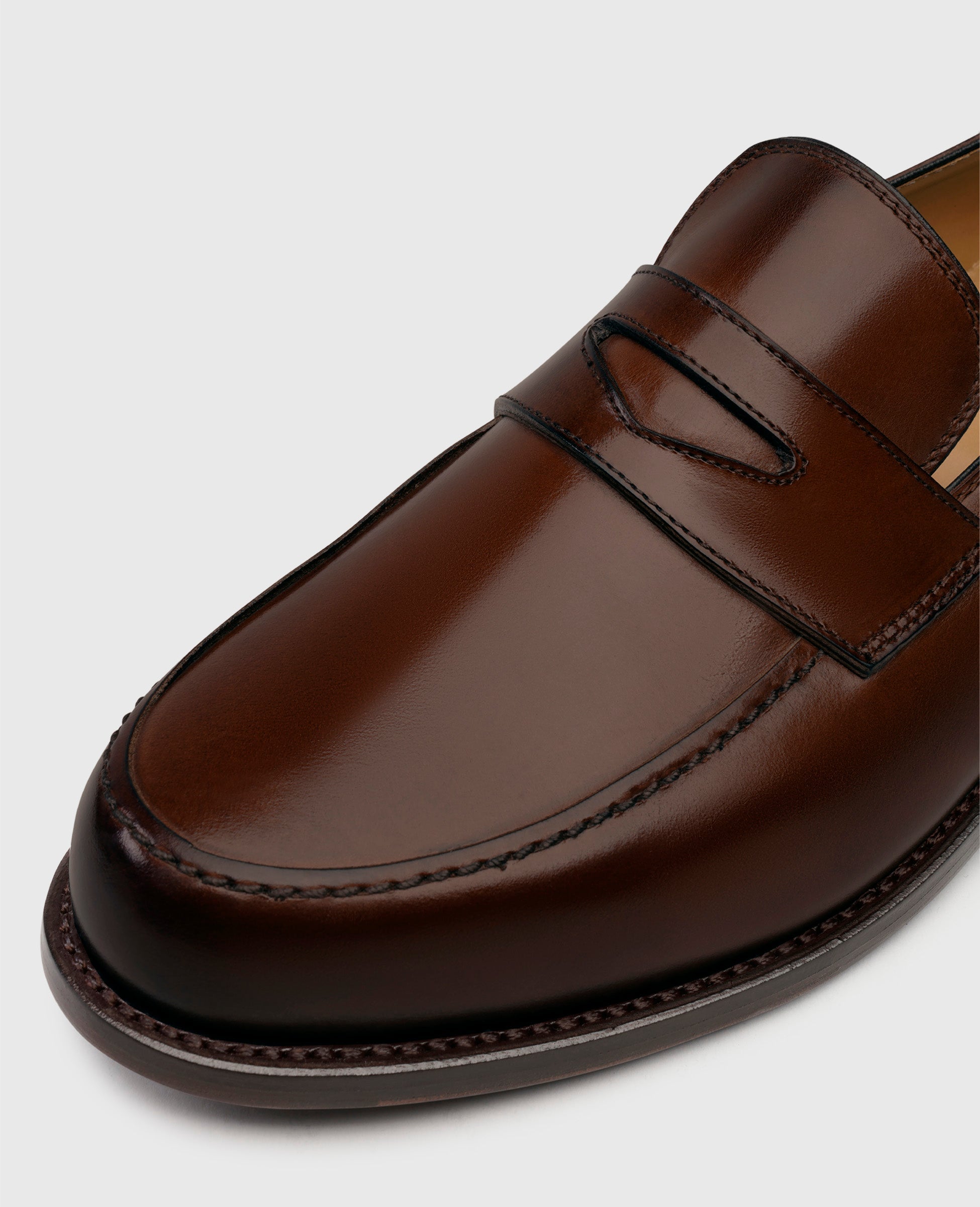 Henry Stevens Herren Haywood PL - Medium Brown