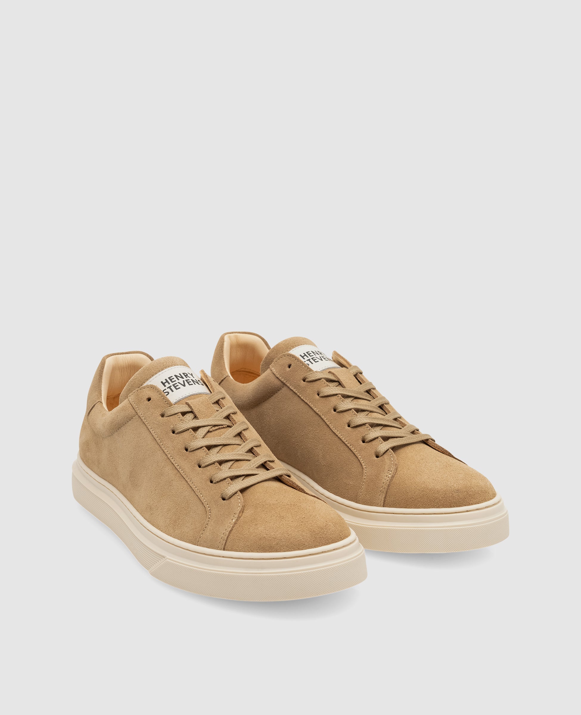 Henry Stevens Herren Sneaker Travis Plain Beige