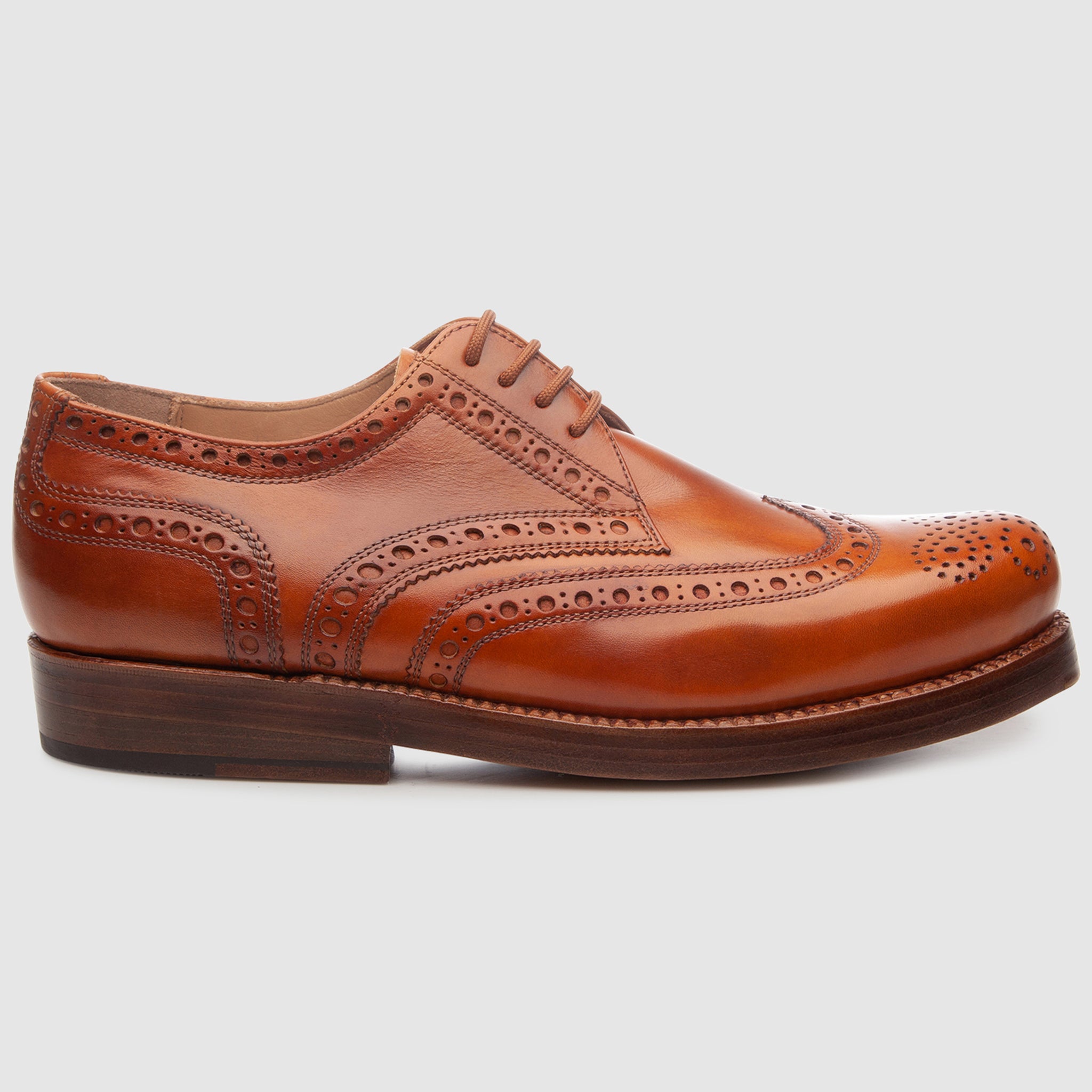 Heinrich Dinkelacker Men's Rio Full-Brogue TC - Cognac