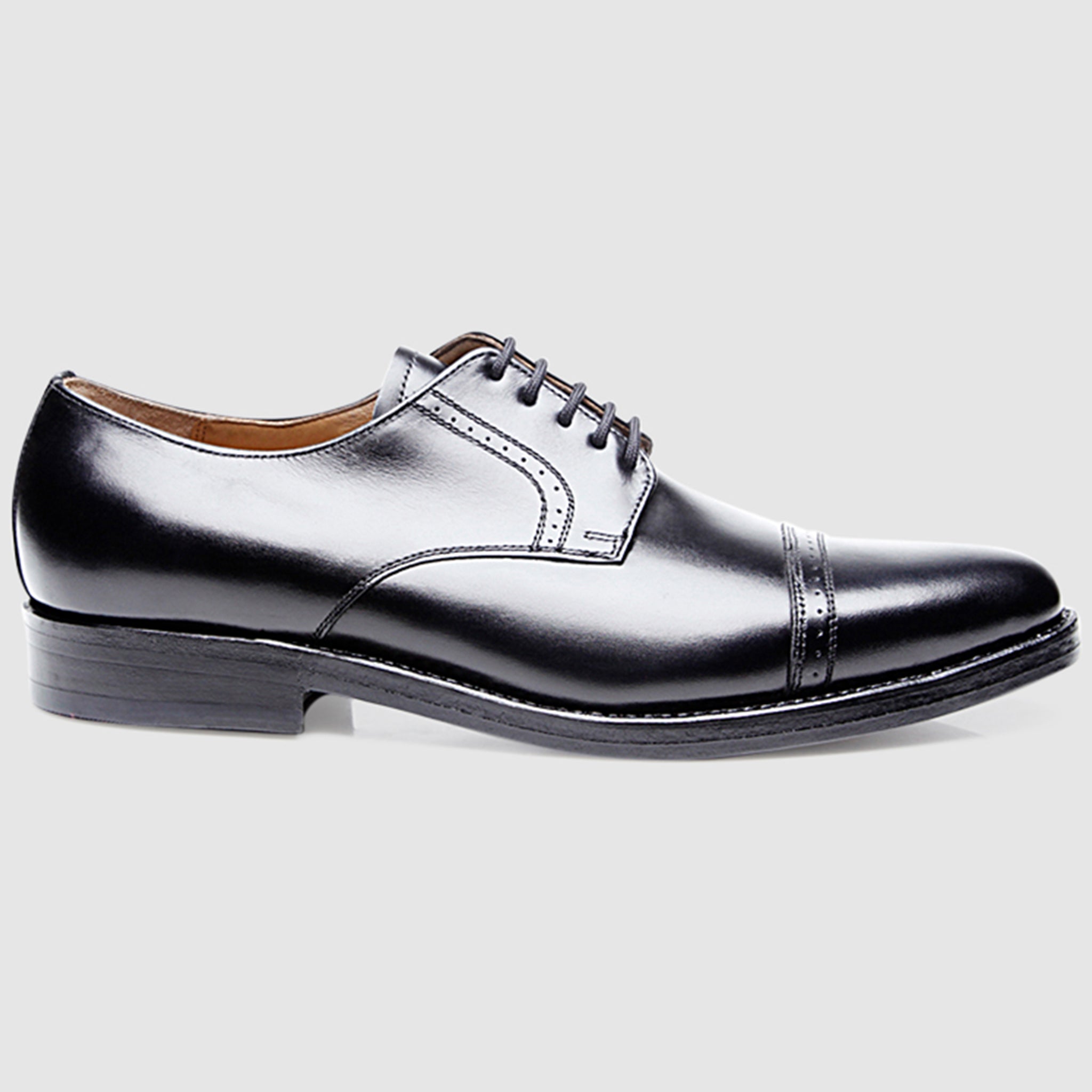 Heinrich Dinkelacker Men's Milano Quarter-Brogue BC - Black