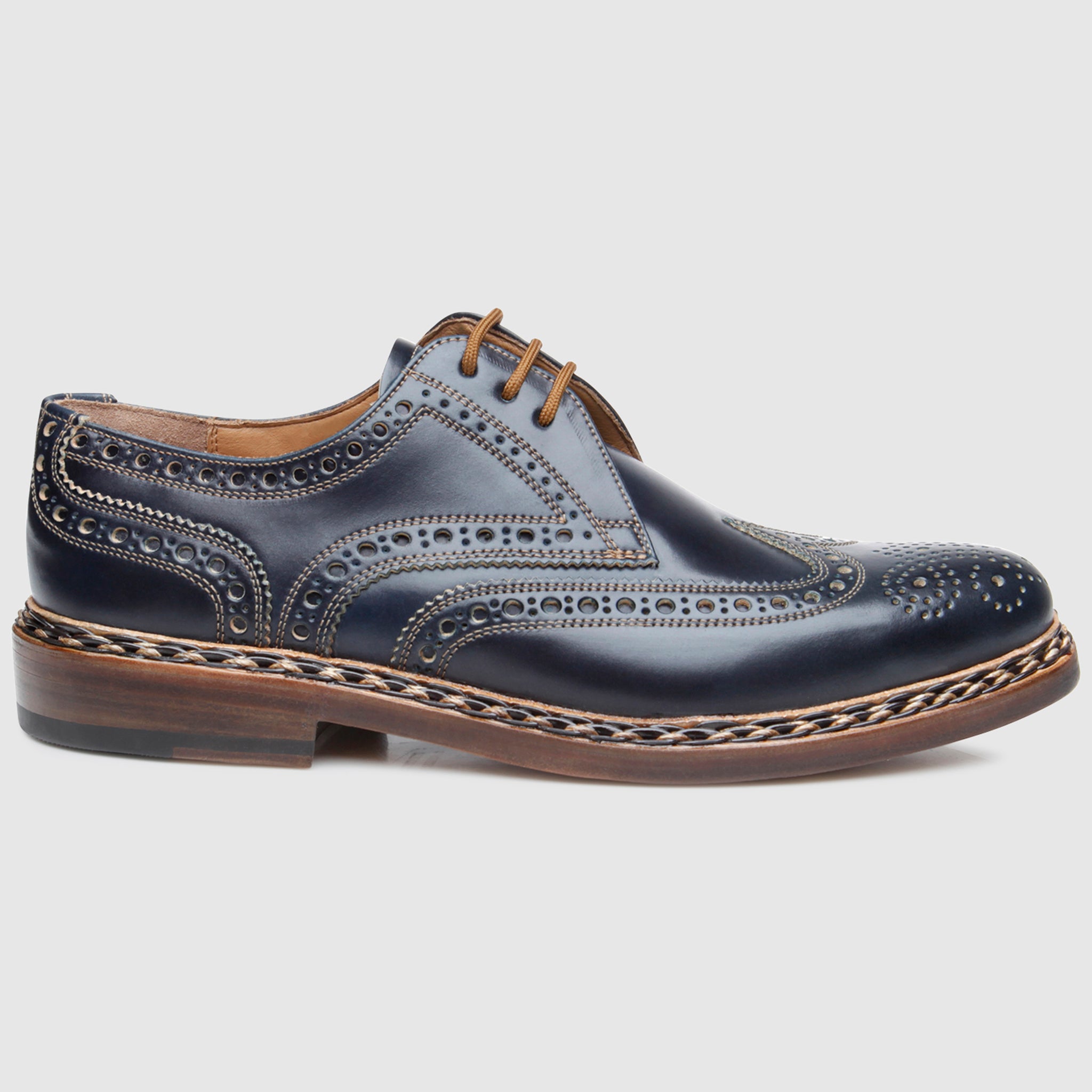 Heinrich Dinkelacker Herren Buda Full-Brogue C - Navy