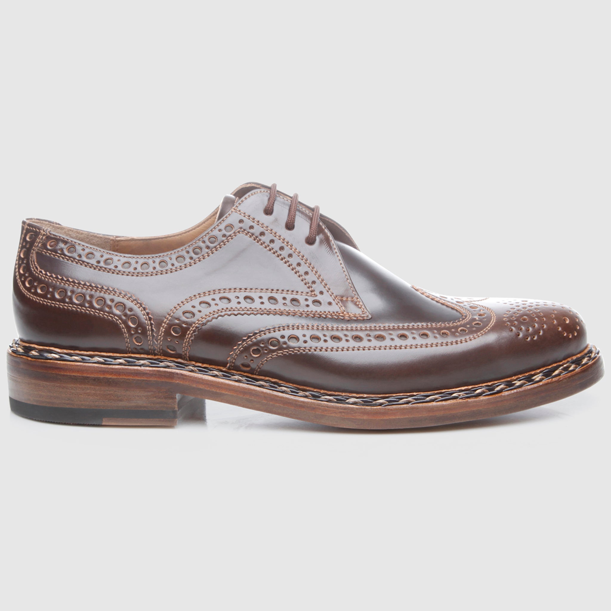 Heinrich Dinkelacker Men's Buda Full-Brogue C - Dark Cognac