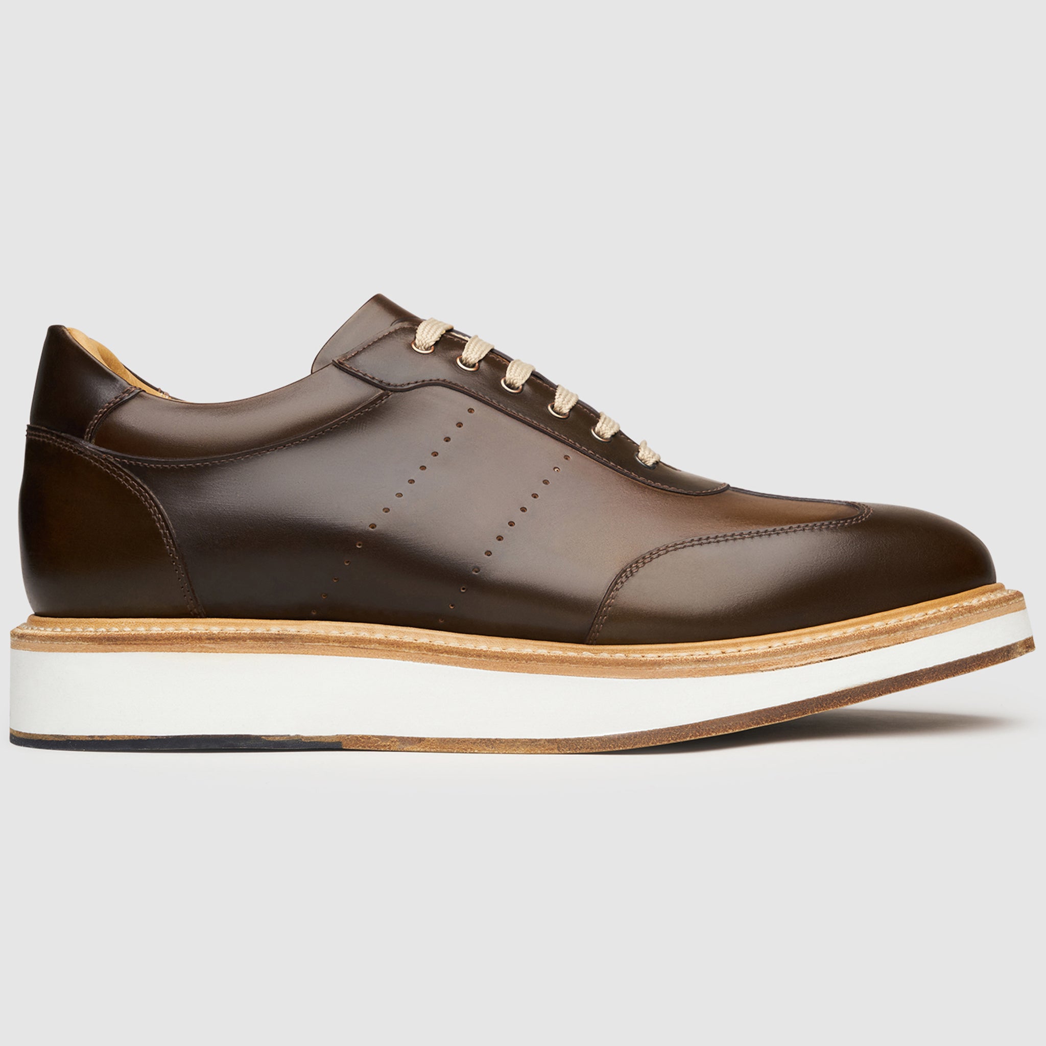 Heinrich Dinkelacker Herren London Sneaker C - Dark Cognac