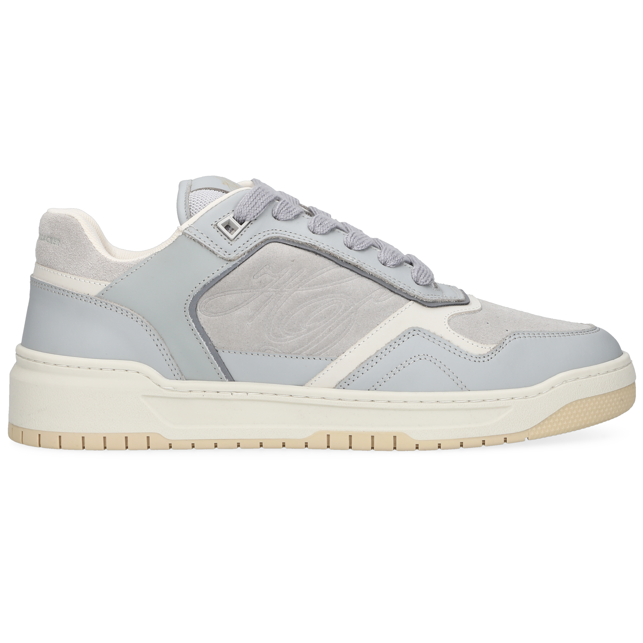 Heinrich Dinkelacker Herren Sneaker Los Angeles Plain Grau