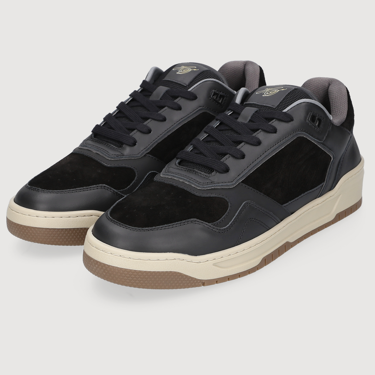 Heinrich Dinkelacker Herren Sneaker Los Angeles Plain Schwarz