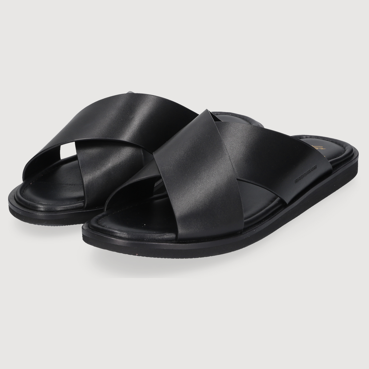Heinrich Dinkelacker Men's Sandal Garda Plain Black