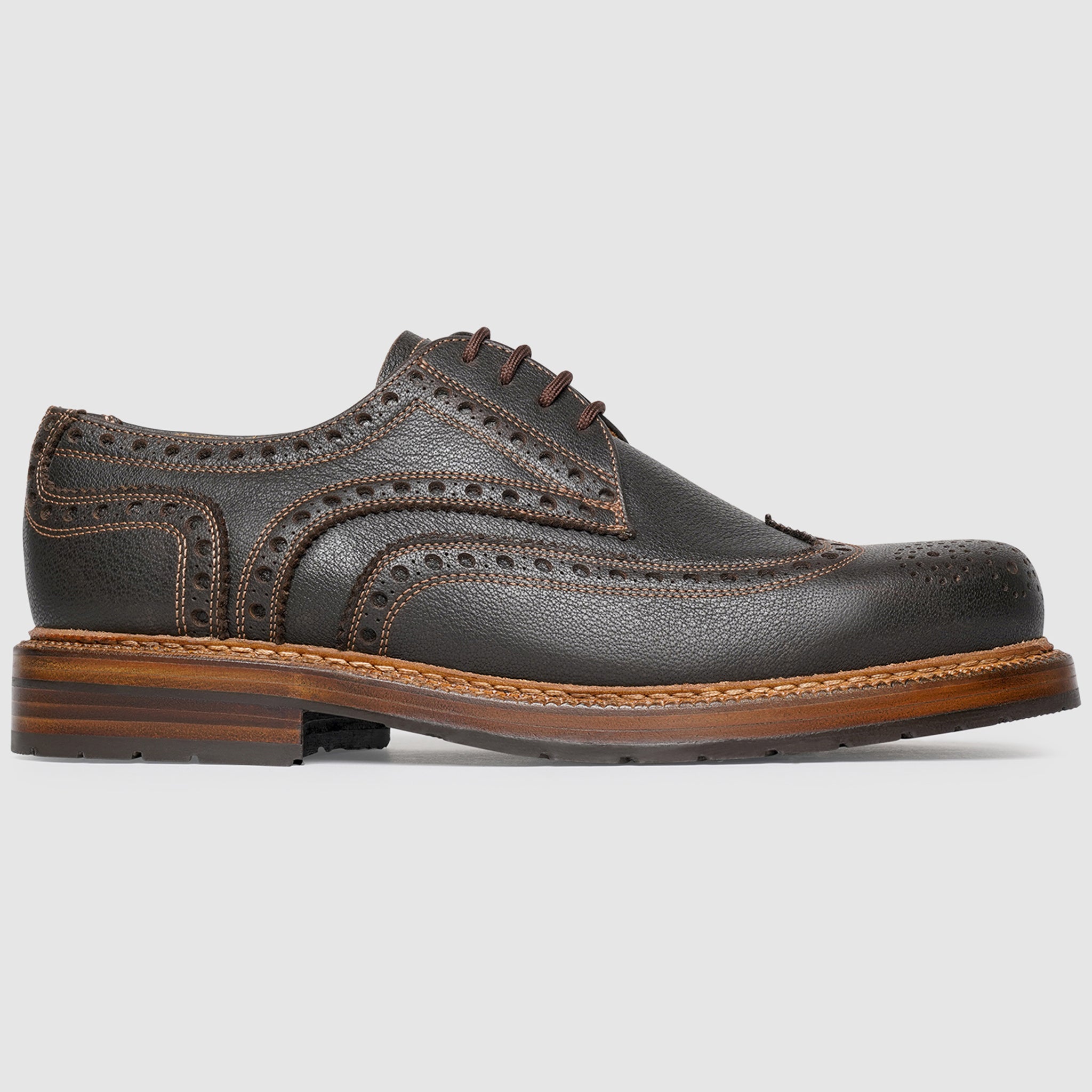 Heinrich Dinkelacker Men's Rio Full-Brogue W - Dark Brown