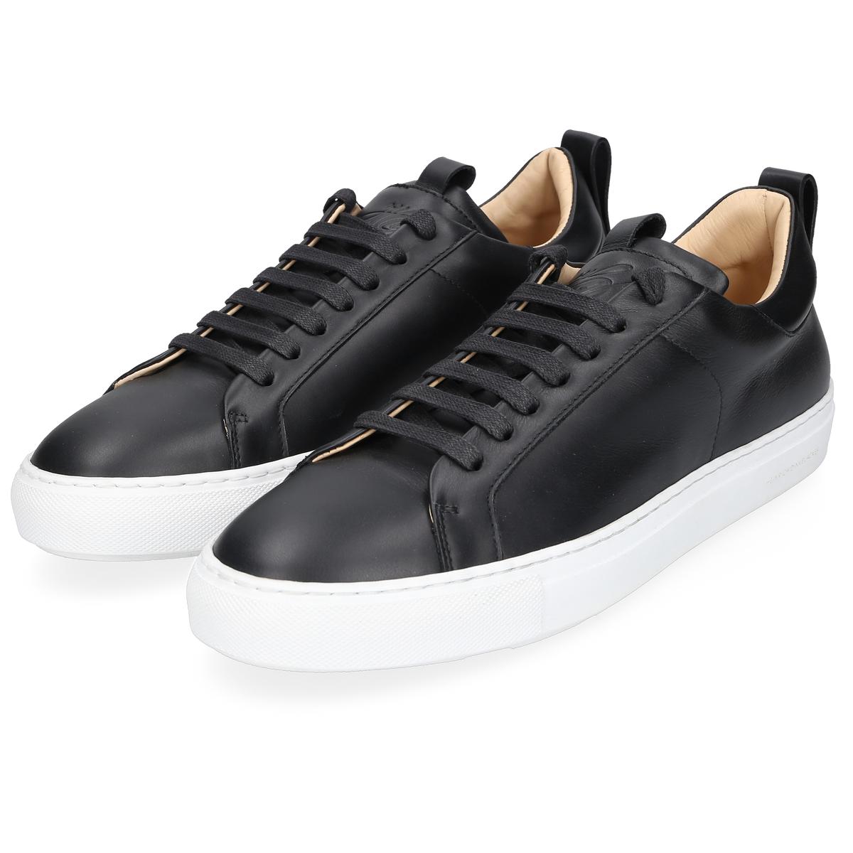 Heinrich Dinkelacker Men's Sneaker Turin Plain Black