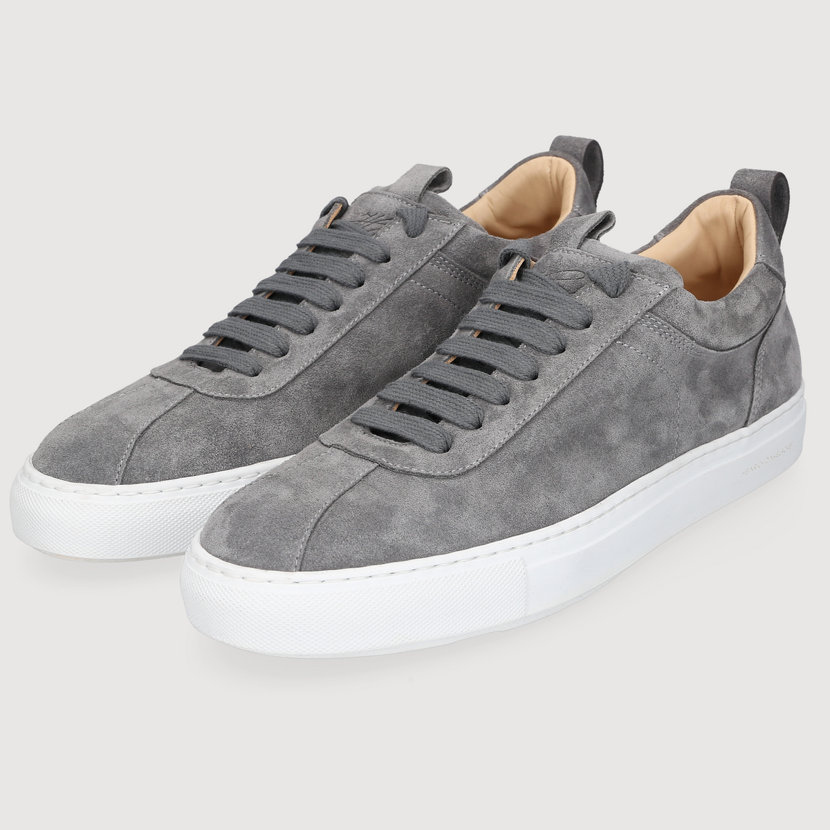 Heinrich Dinkelacker Men's Sneaker Turin Plain Grey