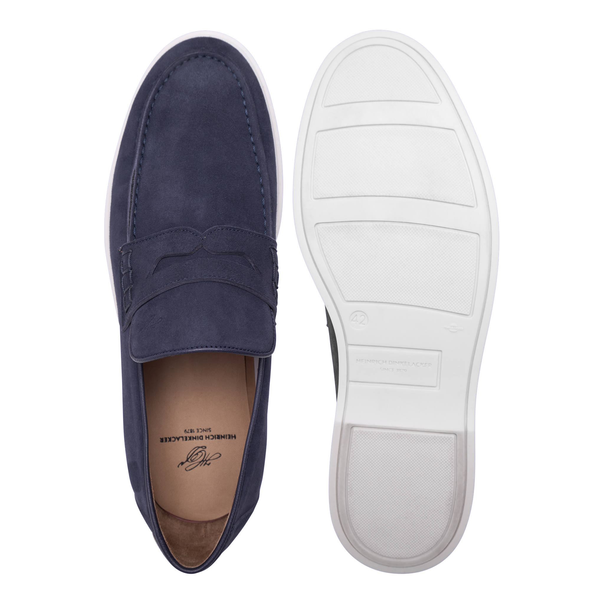 Heinrich Dinkelacker Herren Genua Penny Loafer V - Navy