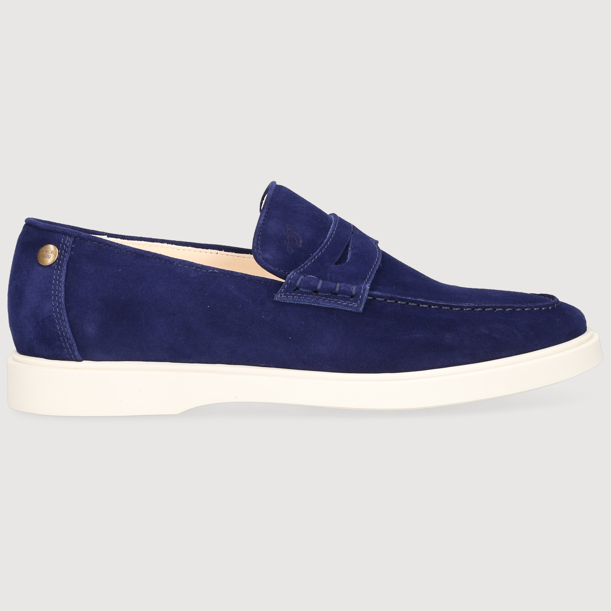 Heinrich Dinkelacker Men's Loafer Genua Penny Blue