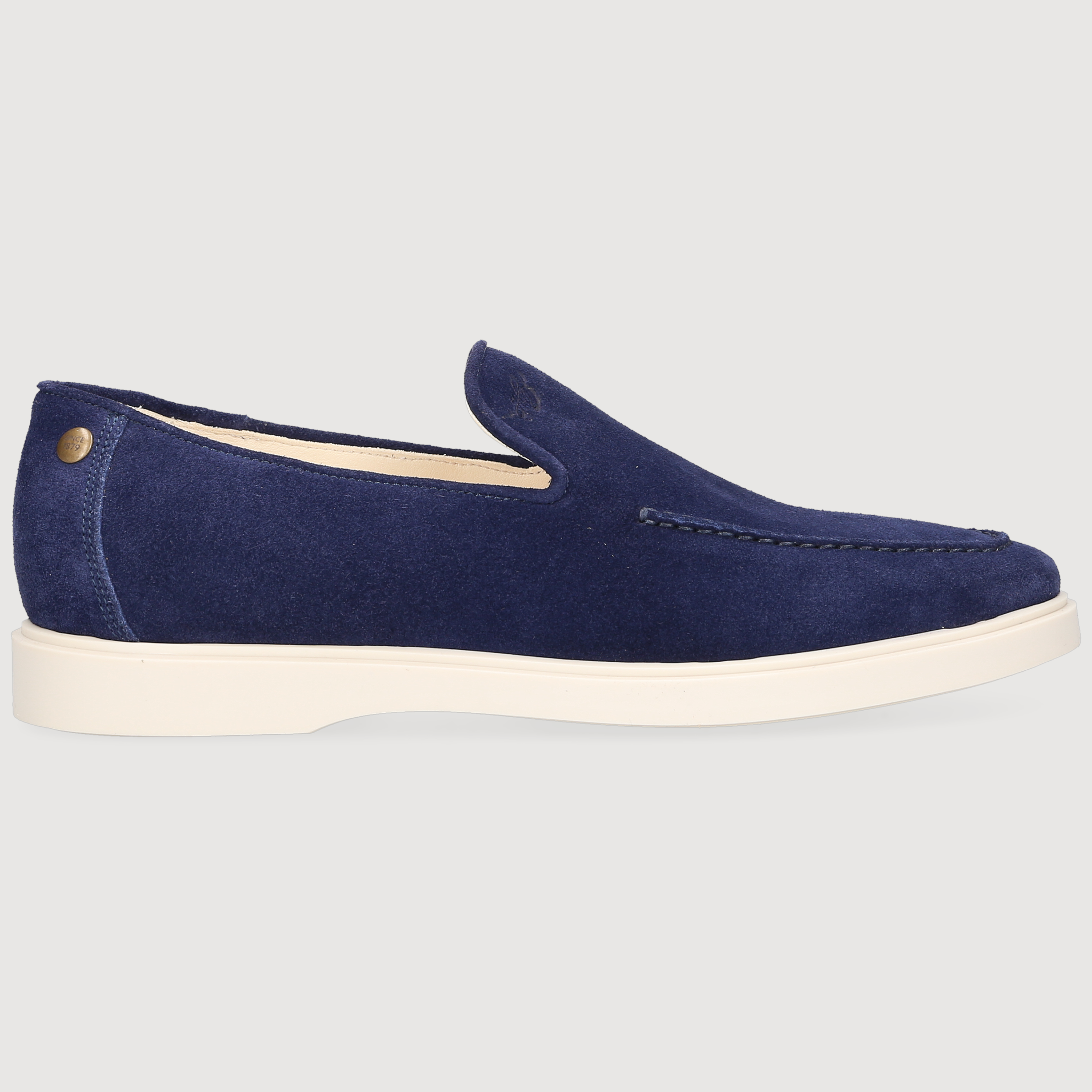 Heinrich Dinkelacker Men's Loafer Genua Plain Blue