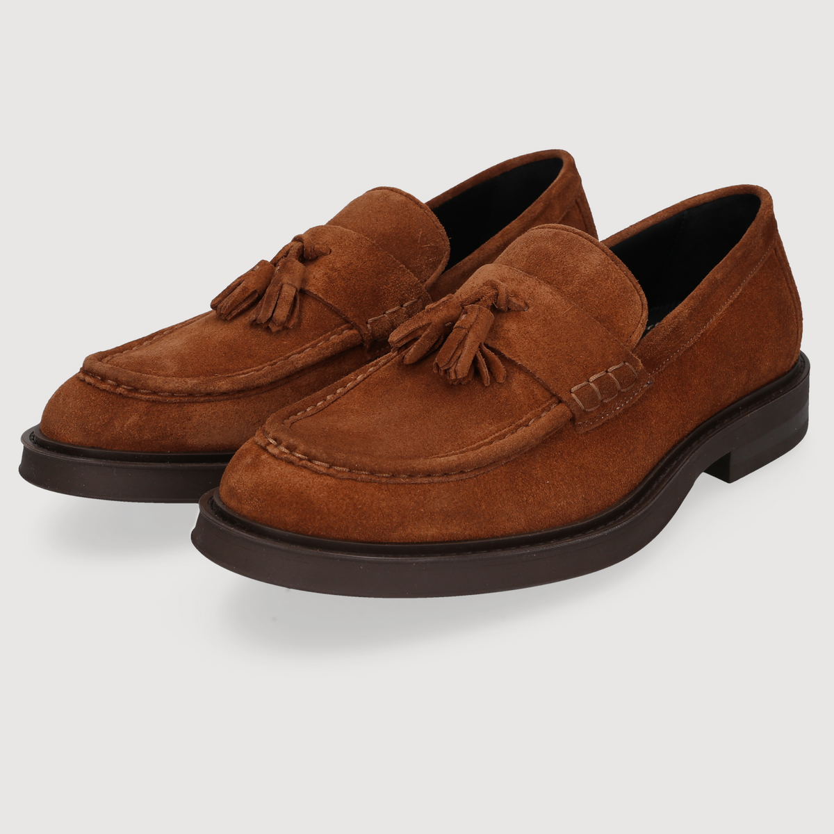 Heinrich Dinkelacker Herren Loafer Florenz Tassel Braun