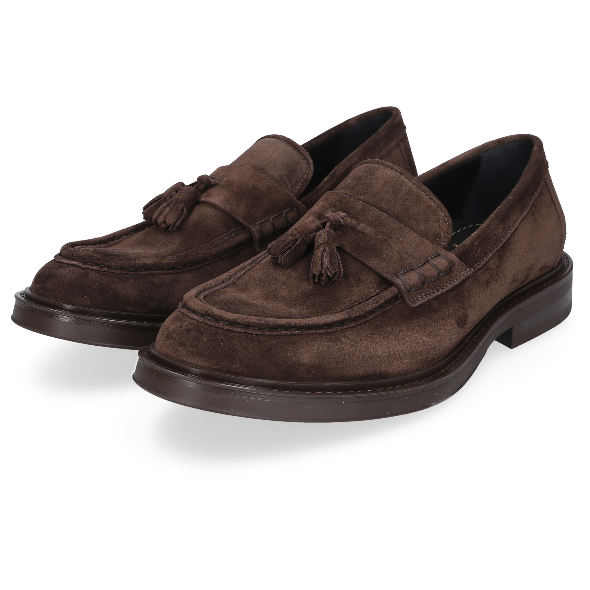 Heinrich Dinkelacker Herren Loafer Florenz Plain V - Dunkelbraun