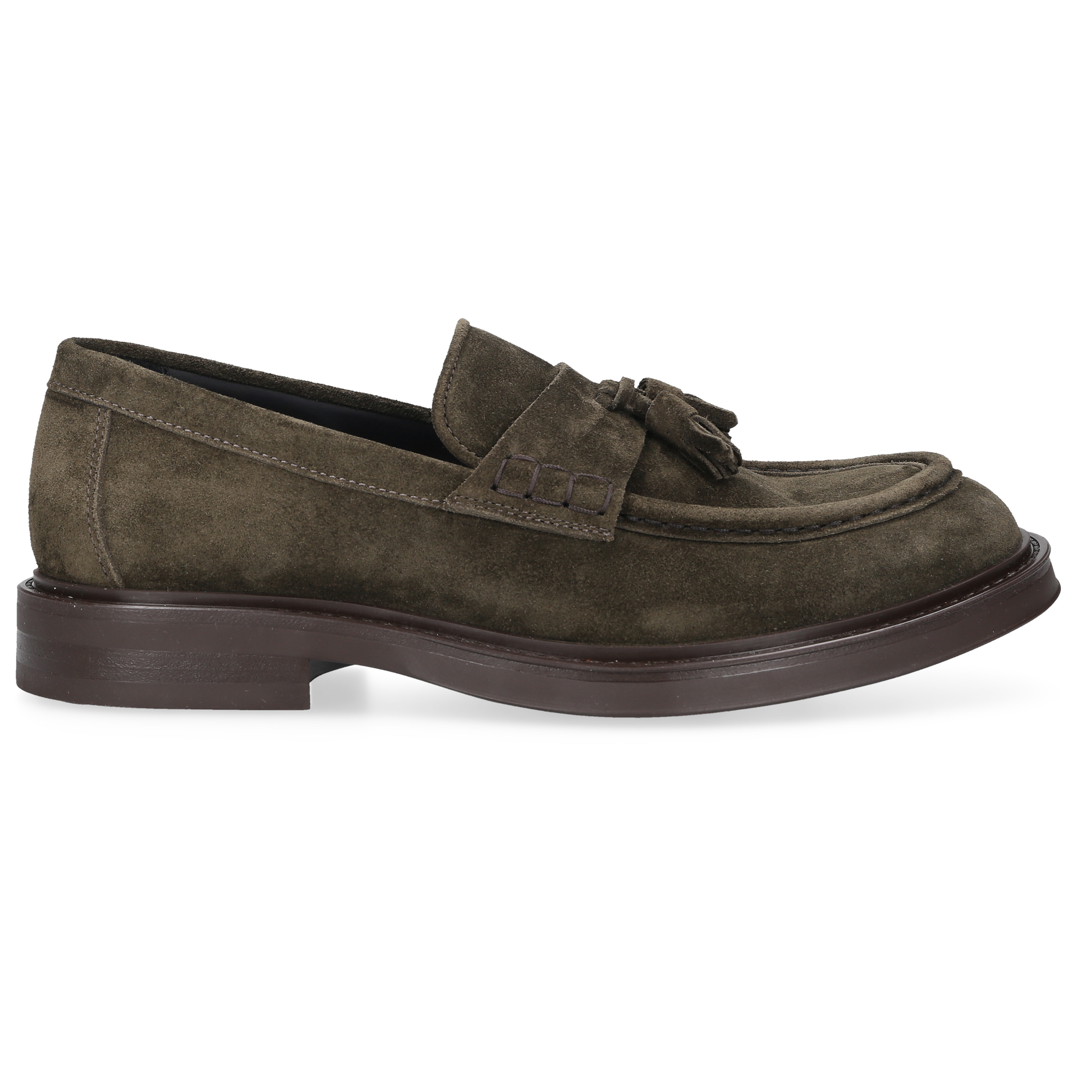 Heinrich Dinkelacker Herren Loafer Florenz Plain V - Dunkelgrün