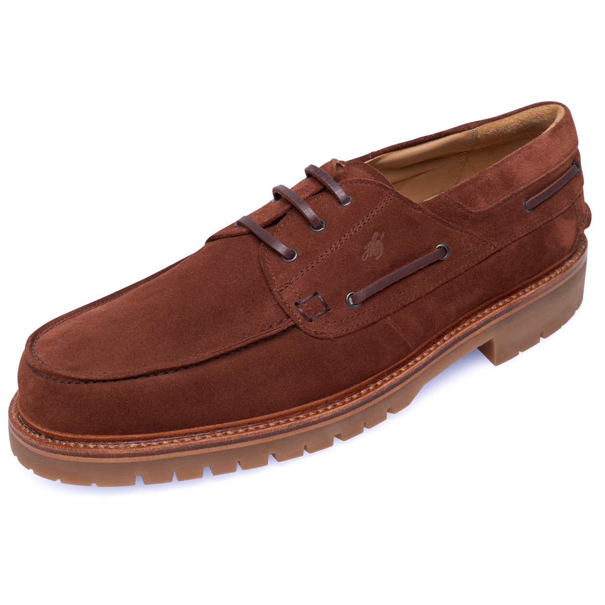 Heinrich Dinkelacker Herren Bootsschuh Miami Plain V - Rotbraun