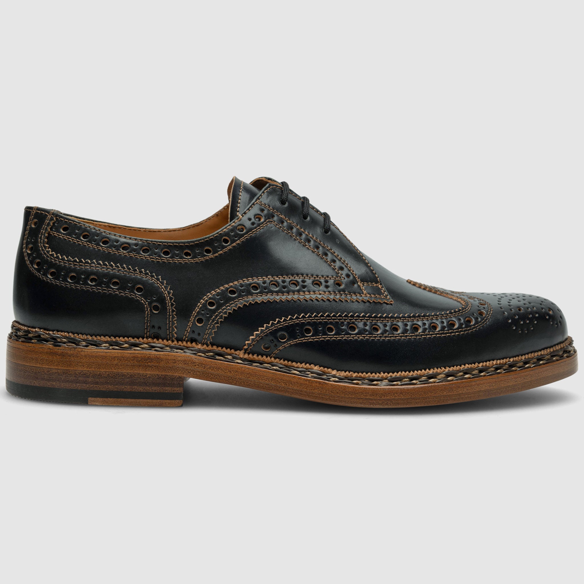Heinrich Dinkelacker Men's Buda Full-Brogue C - Black