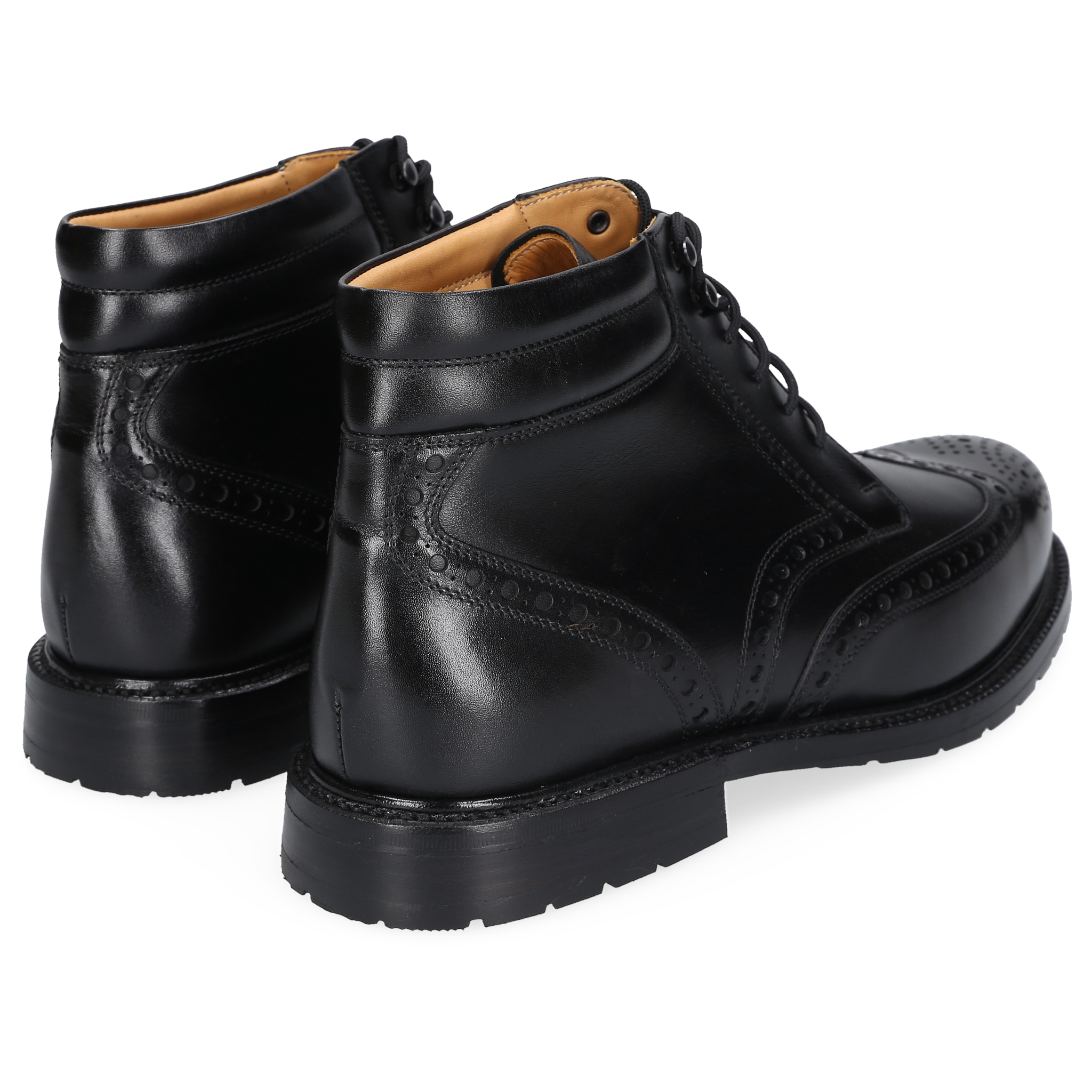 Heinrich Dinkelacker Herren Buda Full Brogue BC - Schwarz