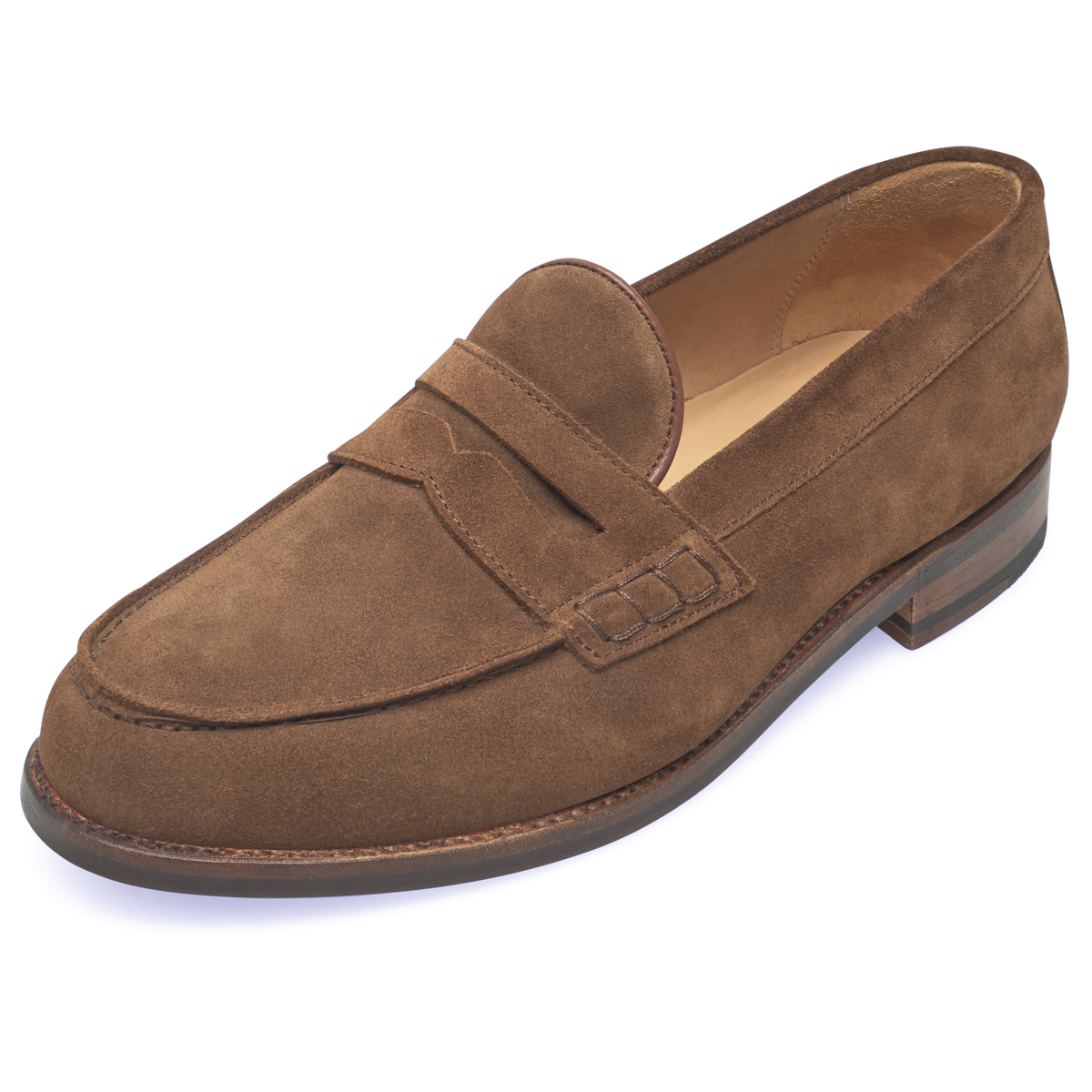 Heinrich Dinkelacker Herren Loafer Wien Plain V - Mittelbraun