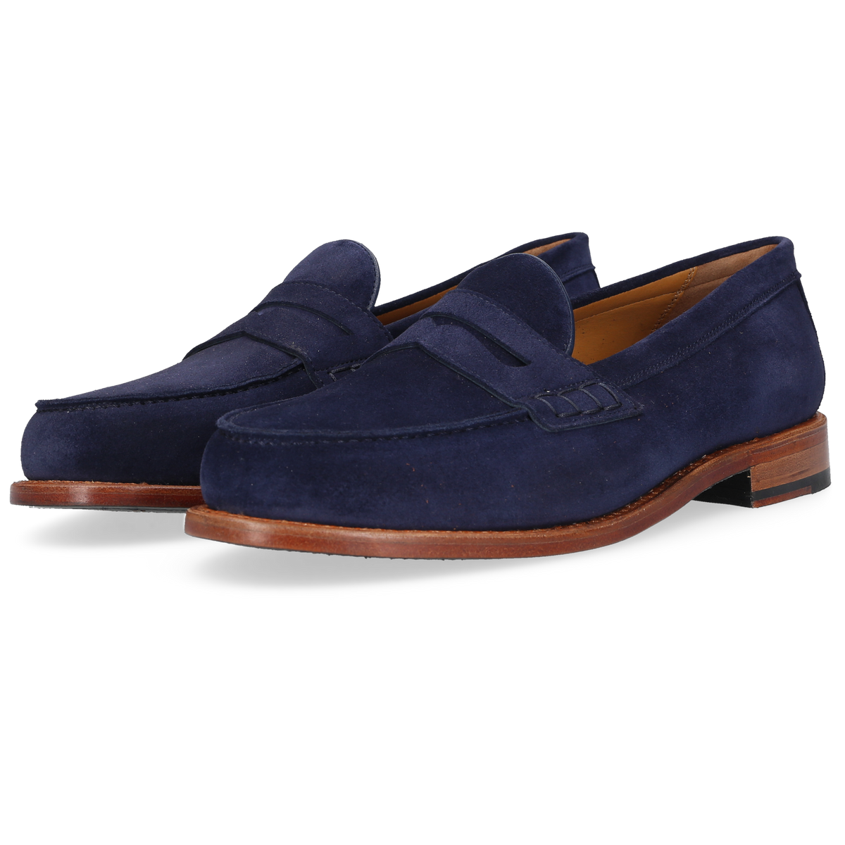 Heinrich Dinkelacker Herren Loafer Wien Penny Blau