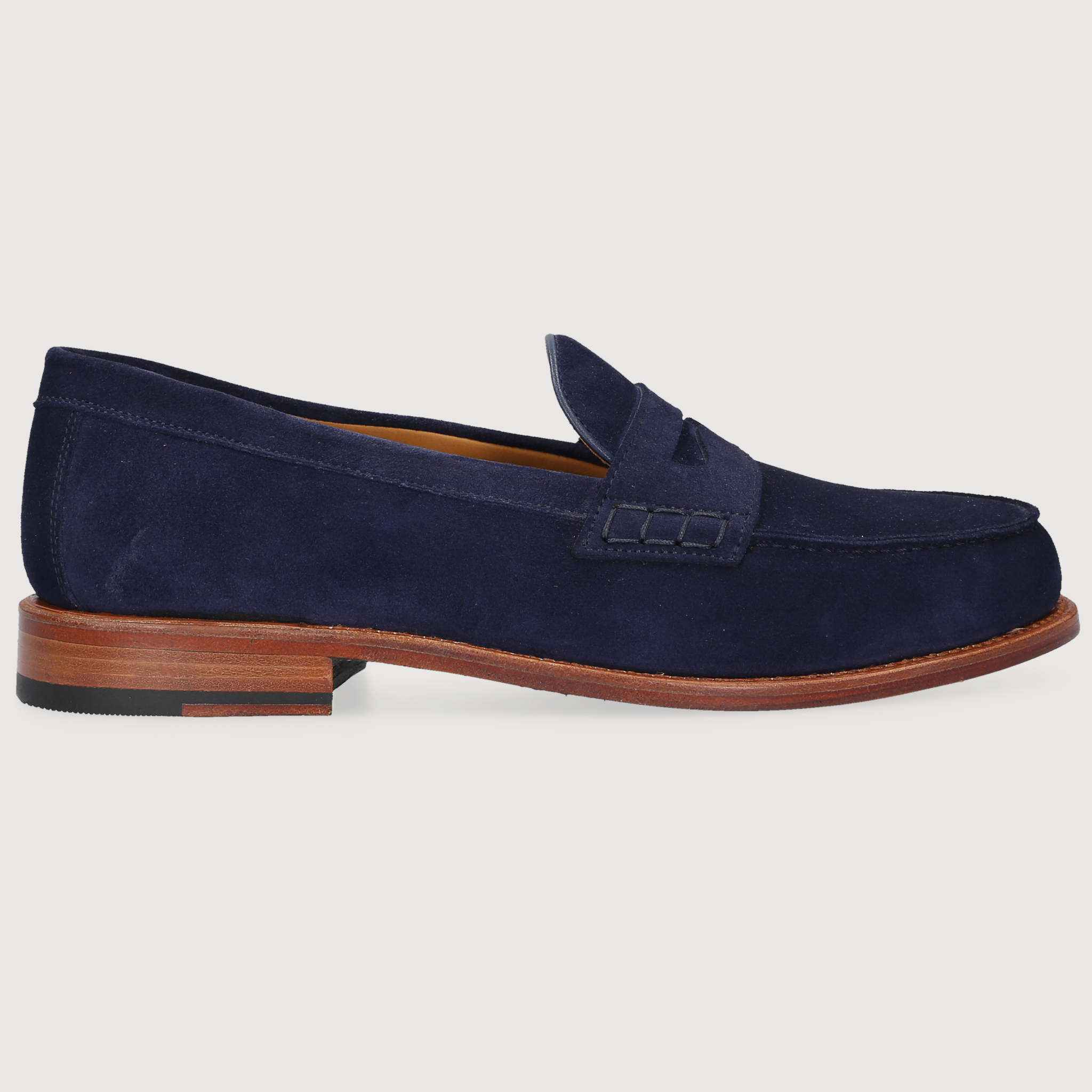 Heinrich Dinkelacker Herren Loafer Wien Penny Blau