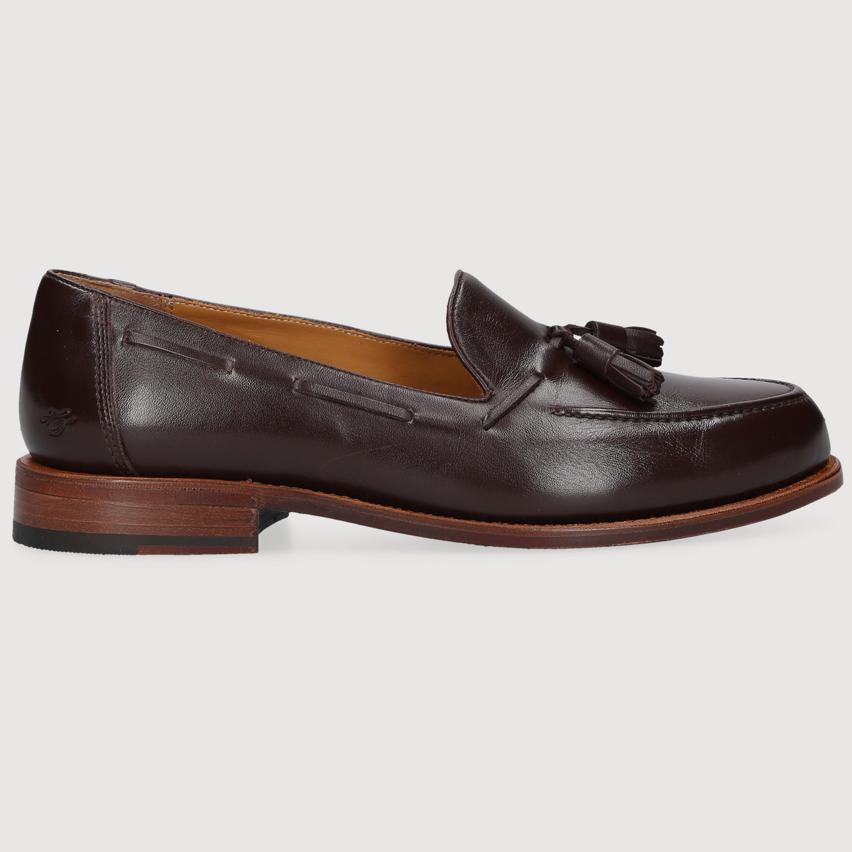 Heinrich Dinkelacker Men's Loafer Wien Tassel Dark Brown