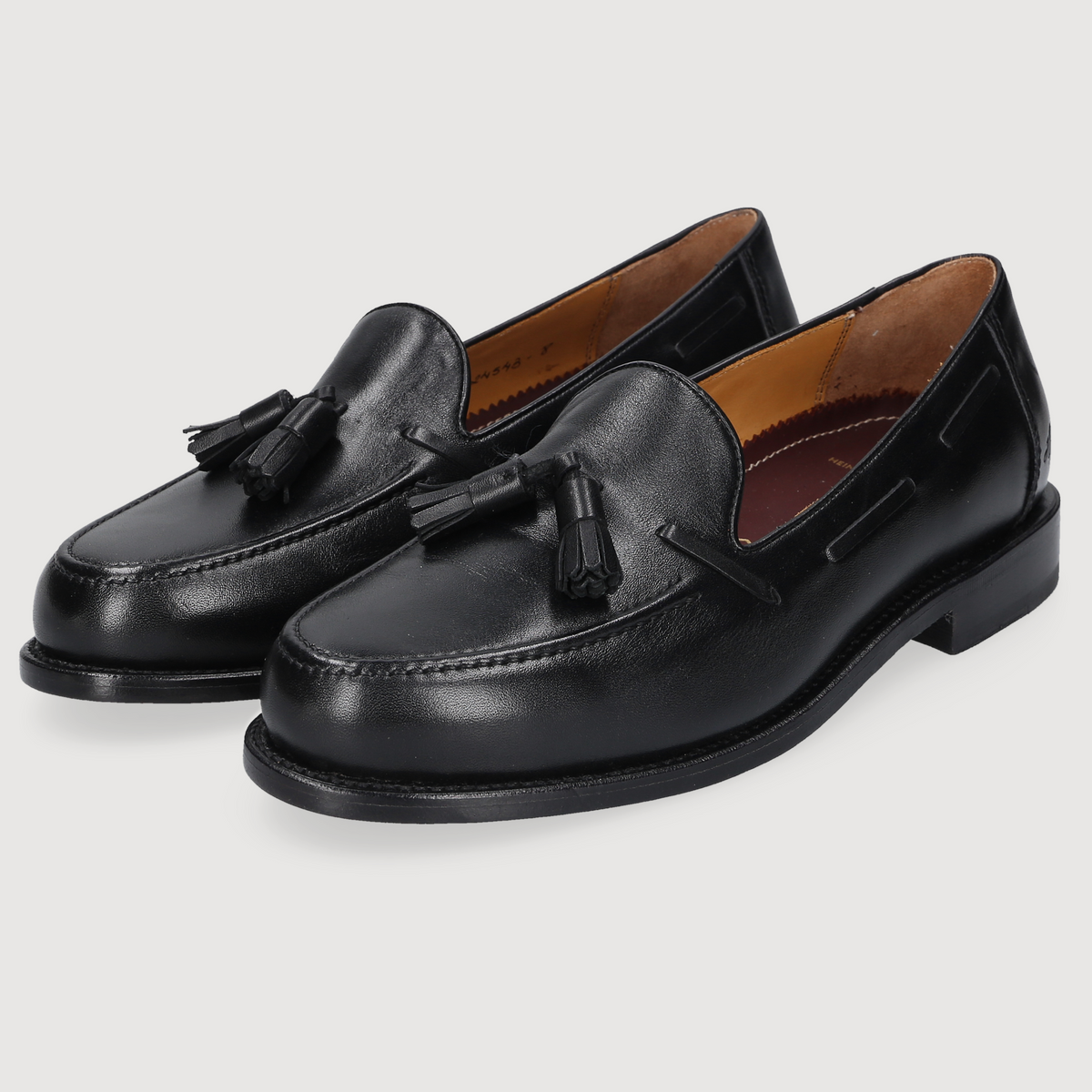 Heinrich Dinkelacker Men's Loafer Wien Tassel Black