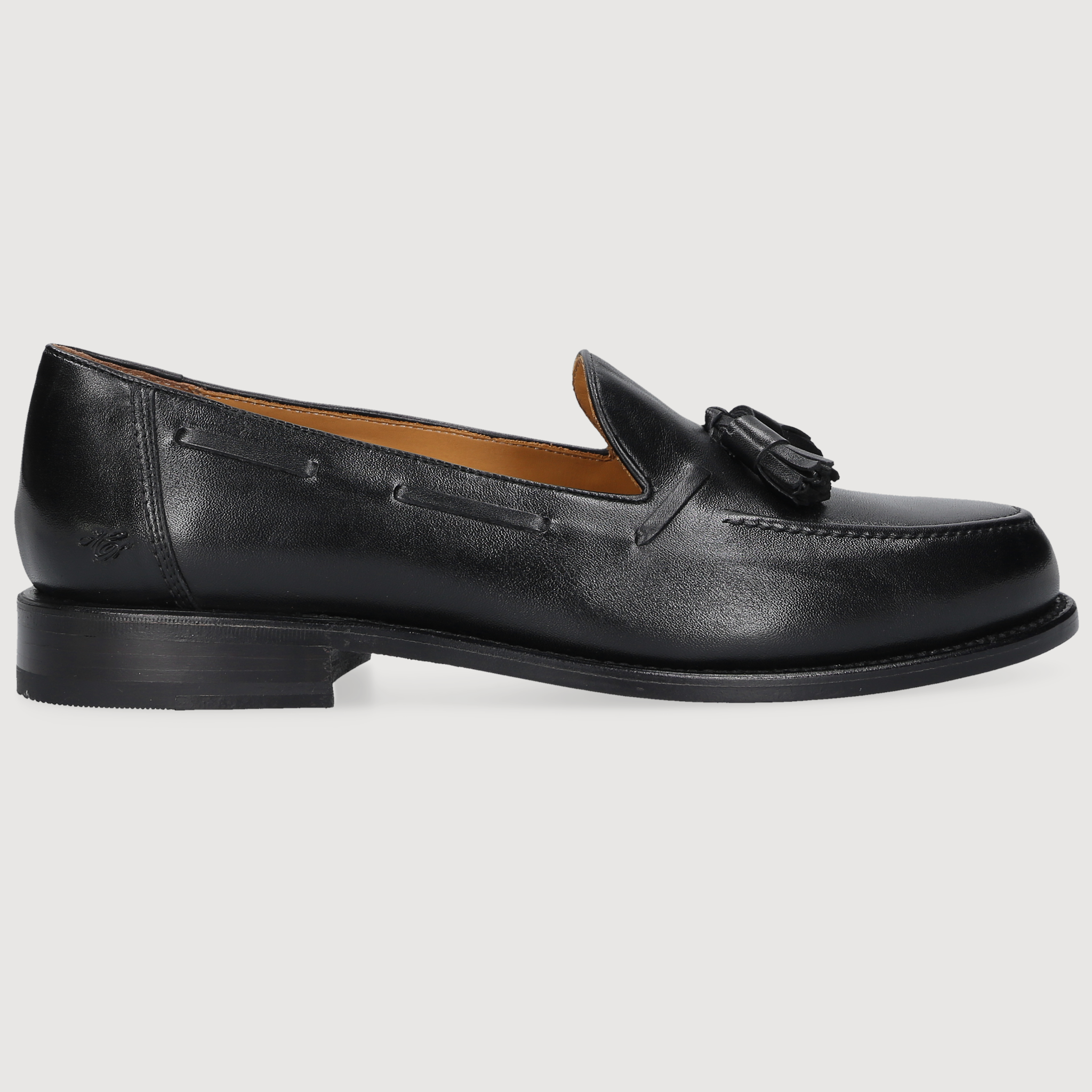 Heinrich Dinkelacker Men's Loafer Wien Tassel Black