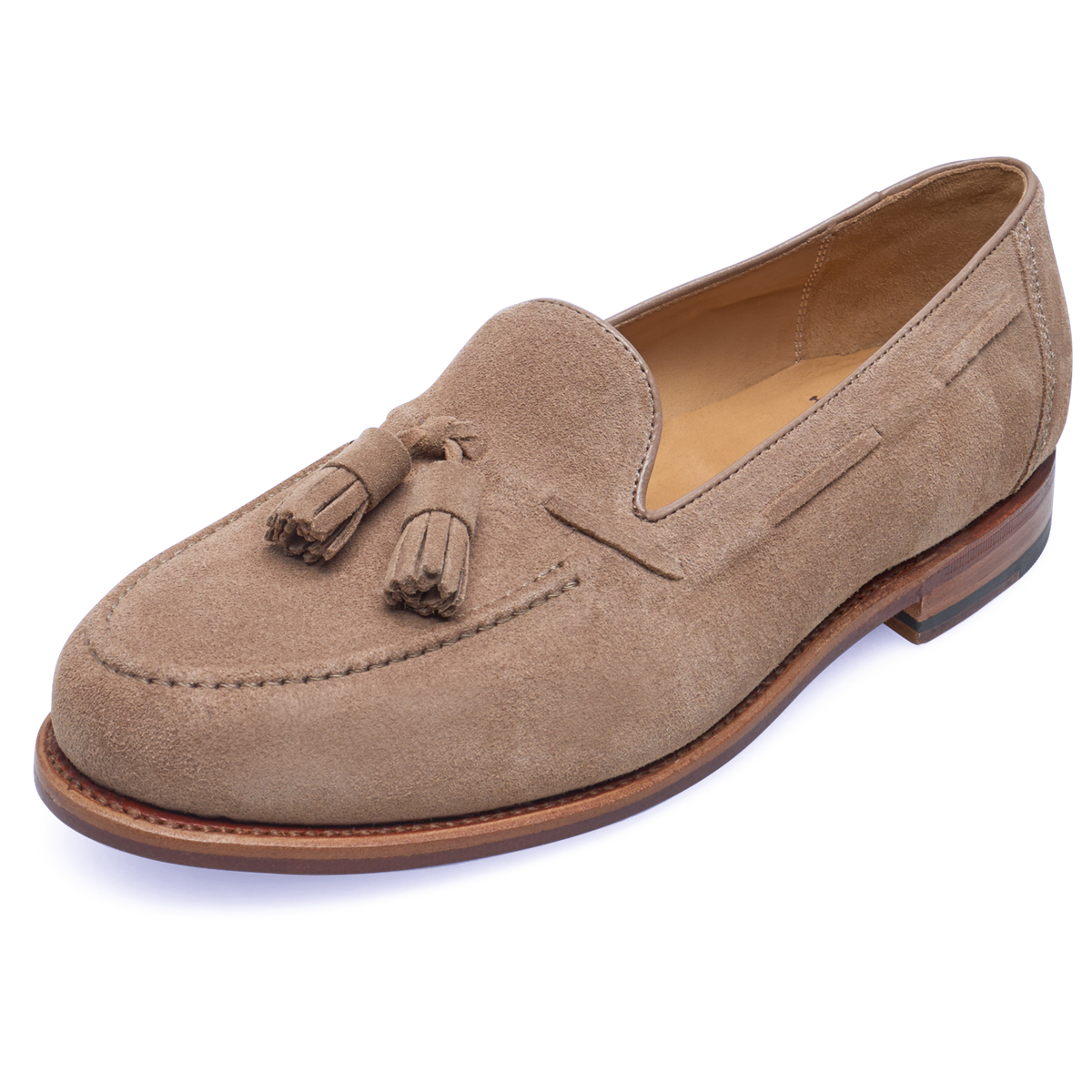 Heinrich Dinkelacker Herren Loafer Wien Plain Tassel V - Beige
