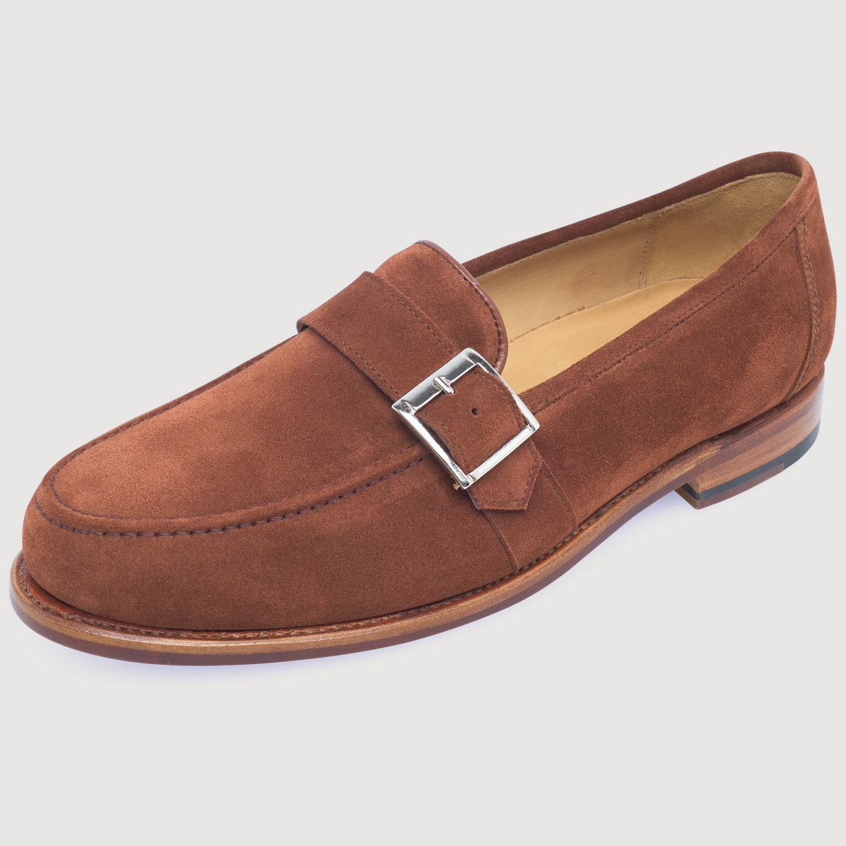 Heinrich Dinkelacker Men's Vienna Single Monk V - Red Brown