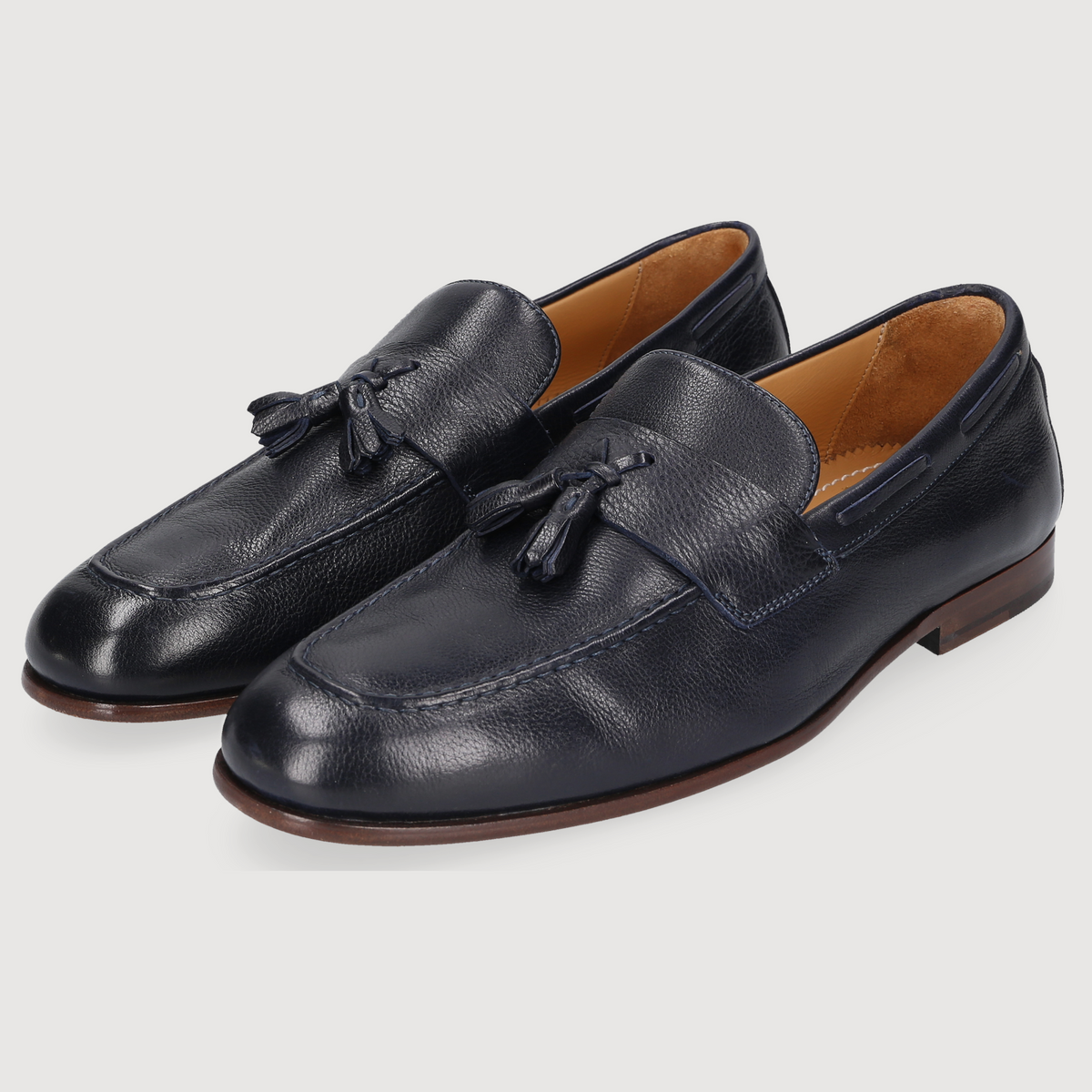 Heinrich Dinkelacker Men's Loafer Amalfi Tassel Dark Blue