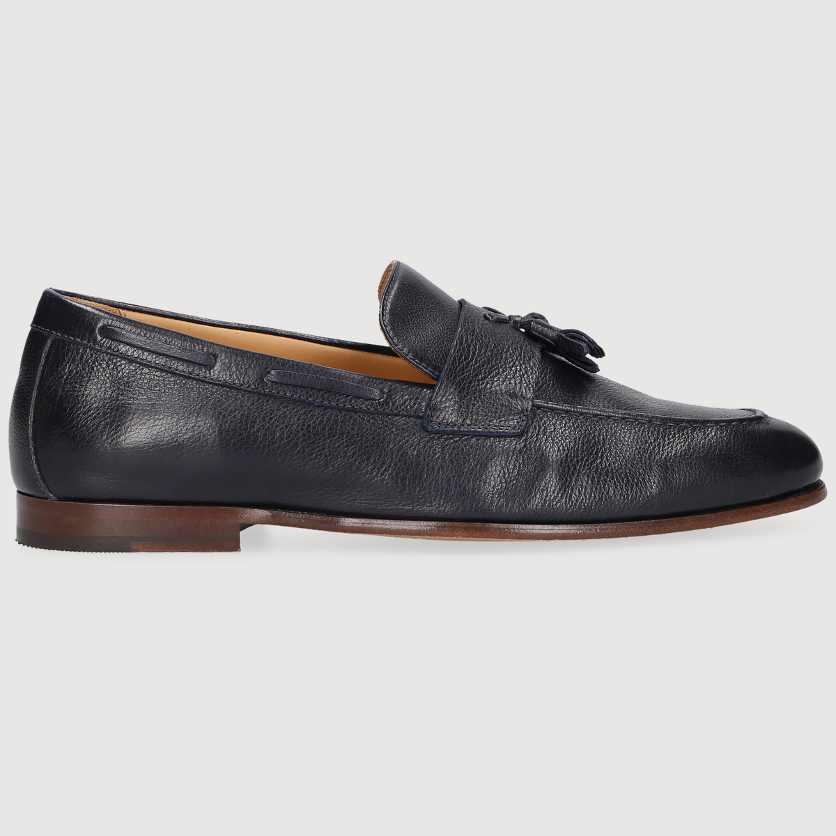 Heinrich Dinkelacker Men's Loafer Amalfi Tassel Dark Blue