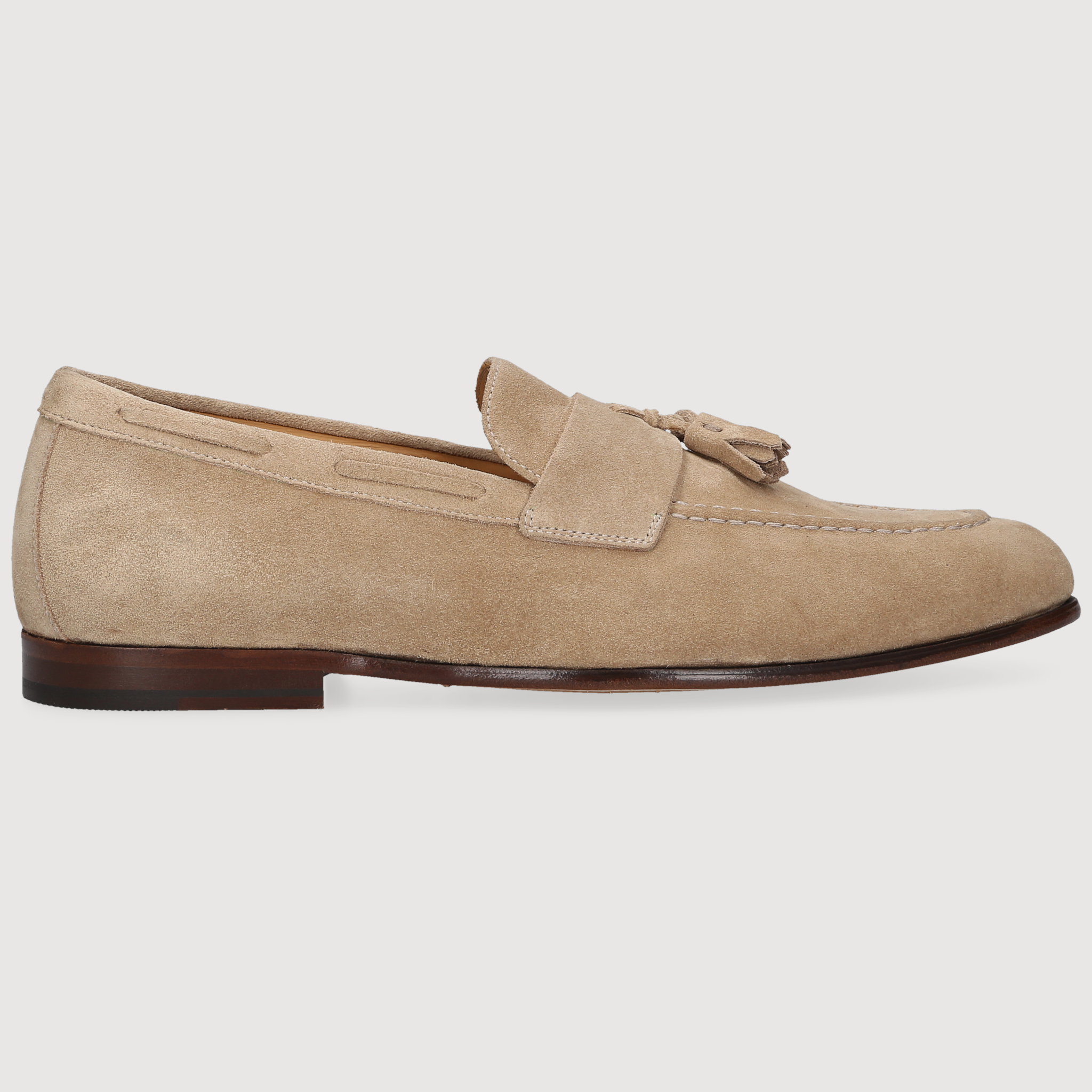 Heinrich Dinkelacker Men's Loafer Amalfi Tassel Light Brown