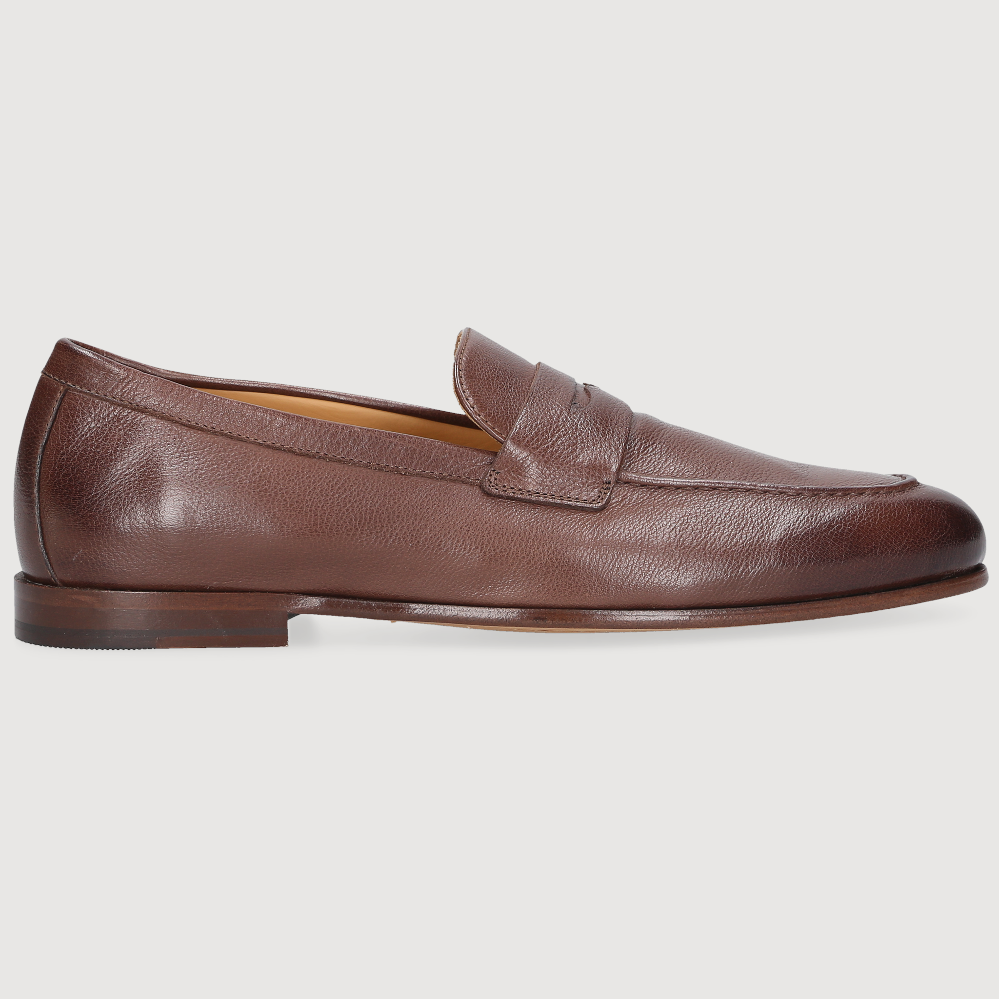 Heinrich Dinkelacker Herren Loafer Amalfi Penny Dunkelbraun